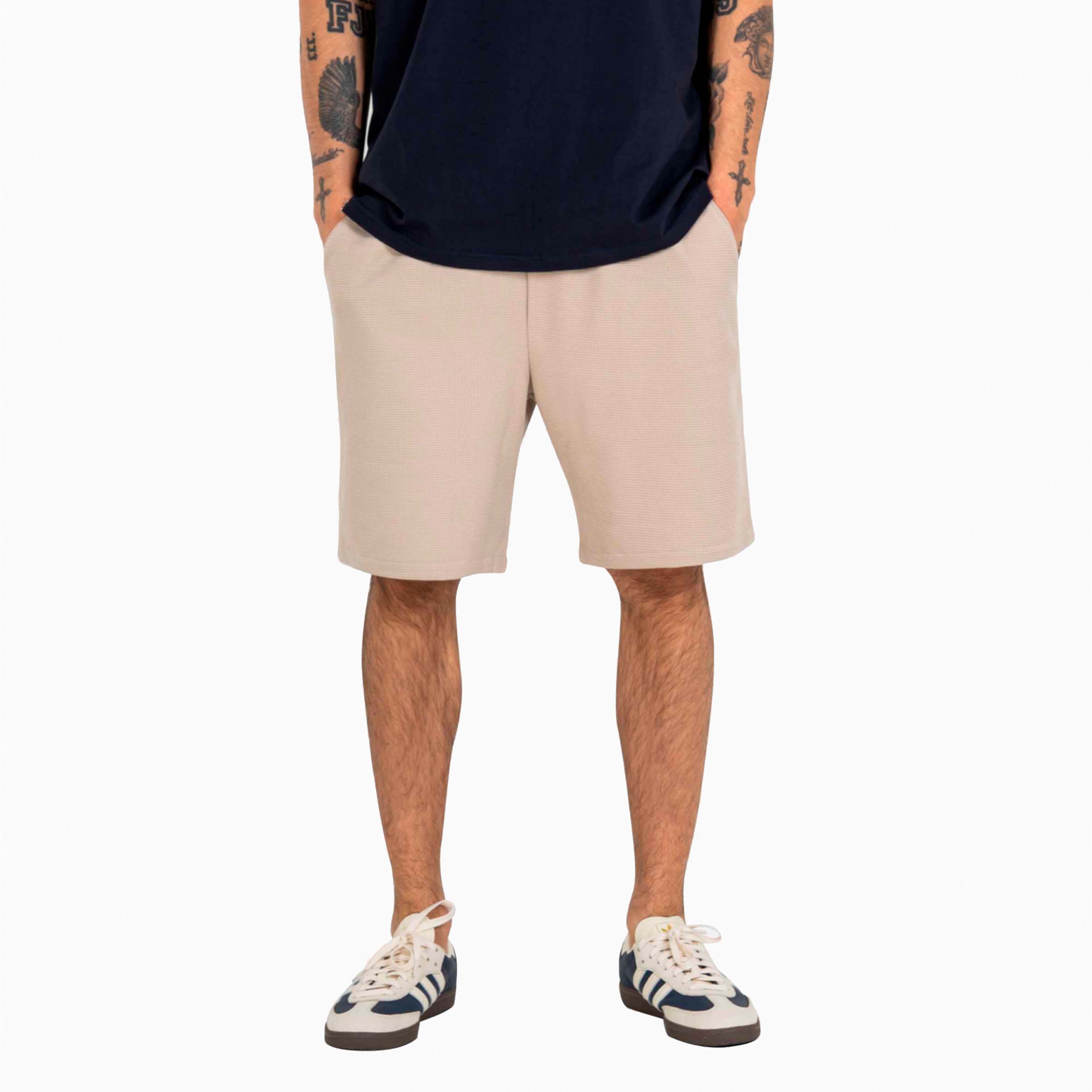 REELL JEANS REFLEX EASY SHORT BEGE TEXTURIZADO RE3215