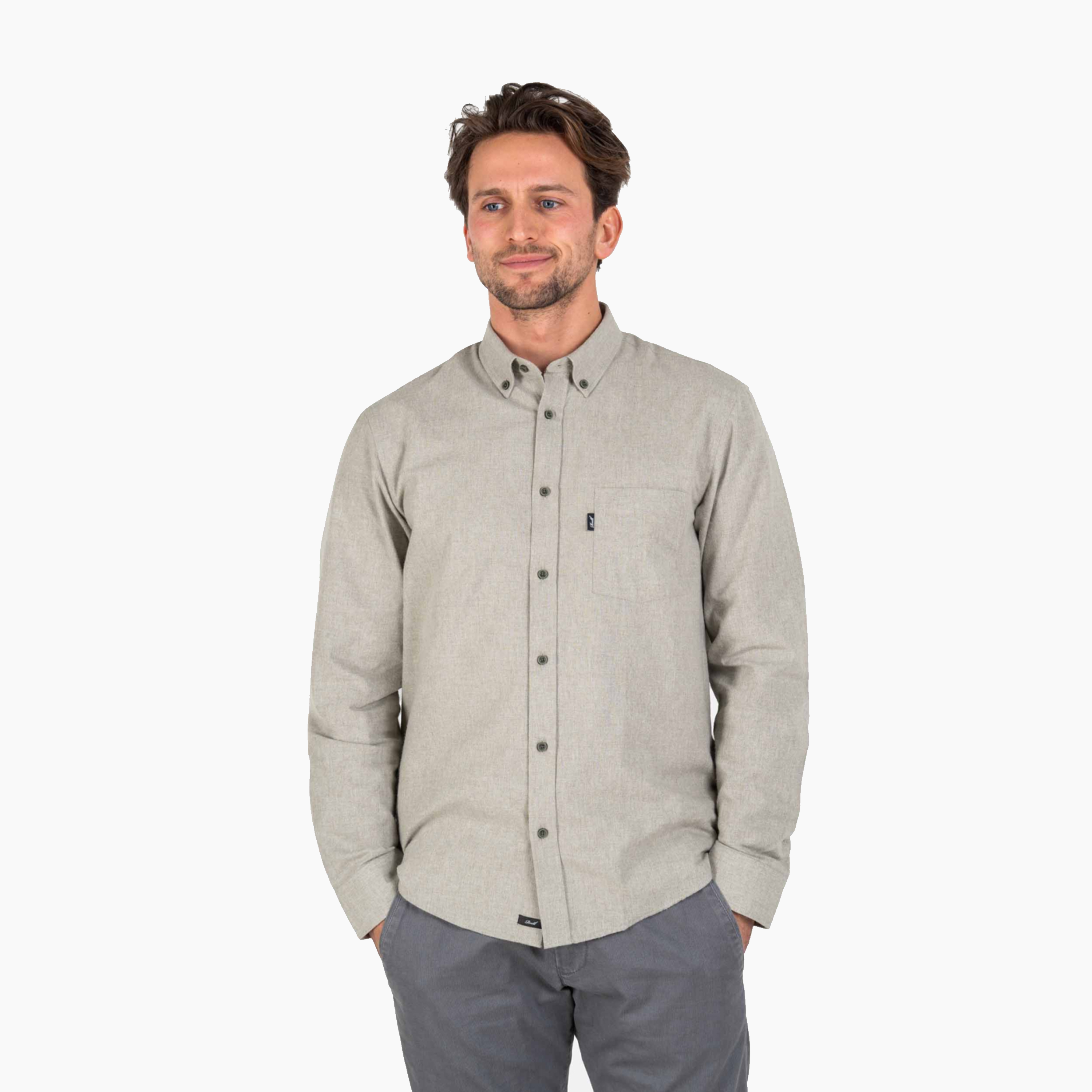REELL NORDIC SHIRT EUCALYPTUS RE3735