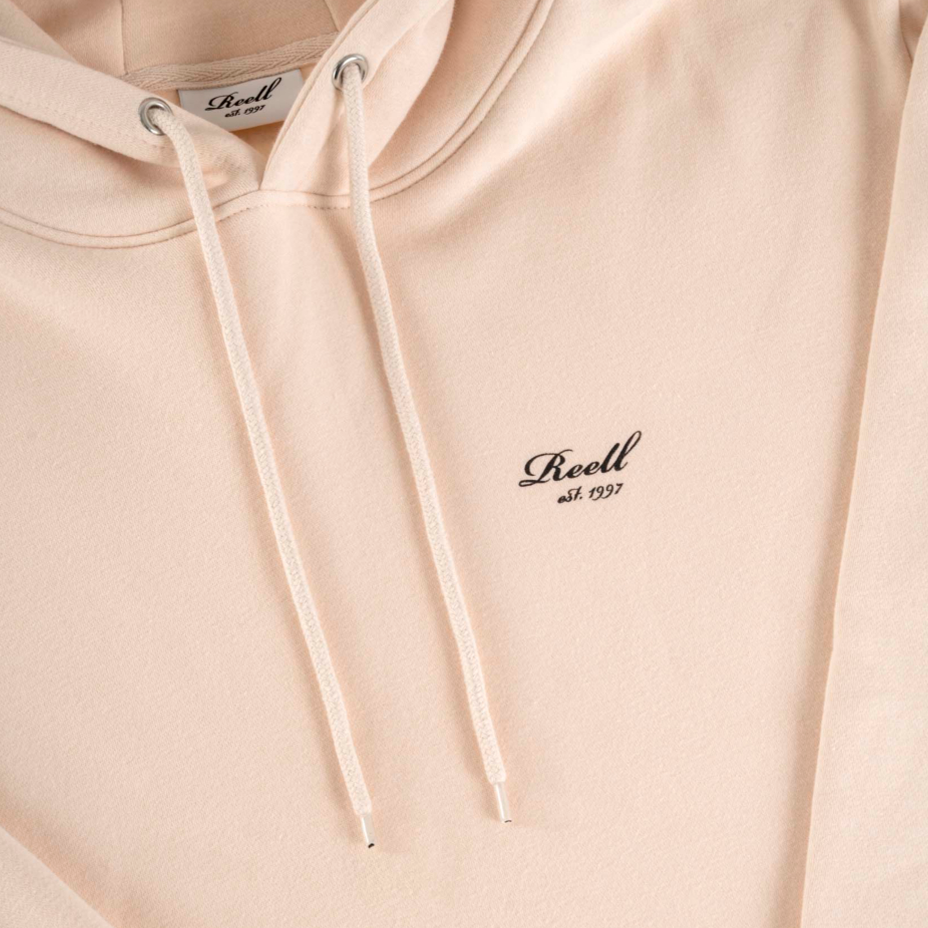 REELL STAPLE LOGO HOODIE SILVER PEONY - RE3695