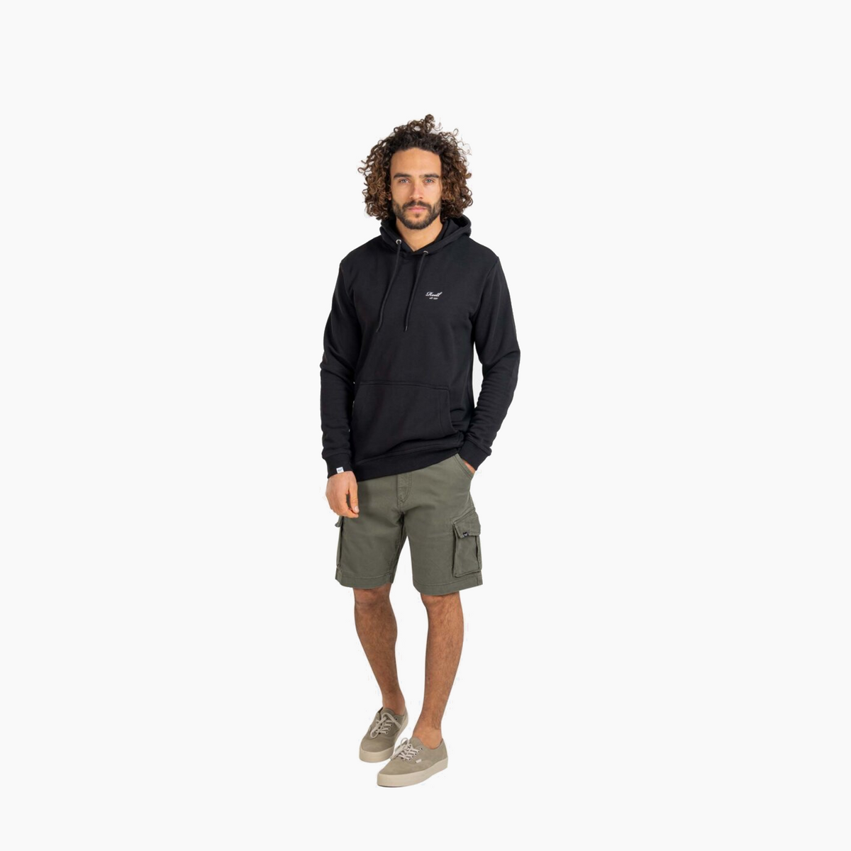 REELL STAPLE TERRY HOODIE DEEP BLACK RE4459