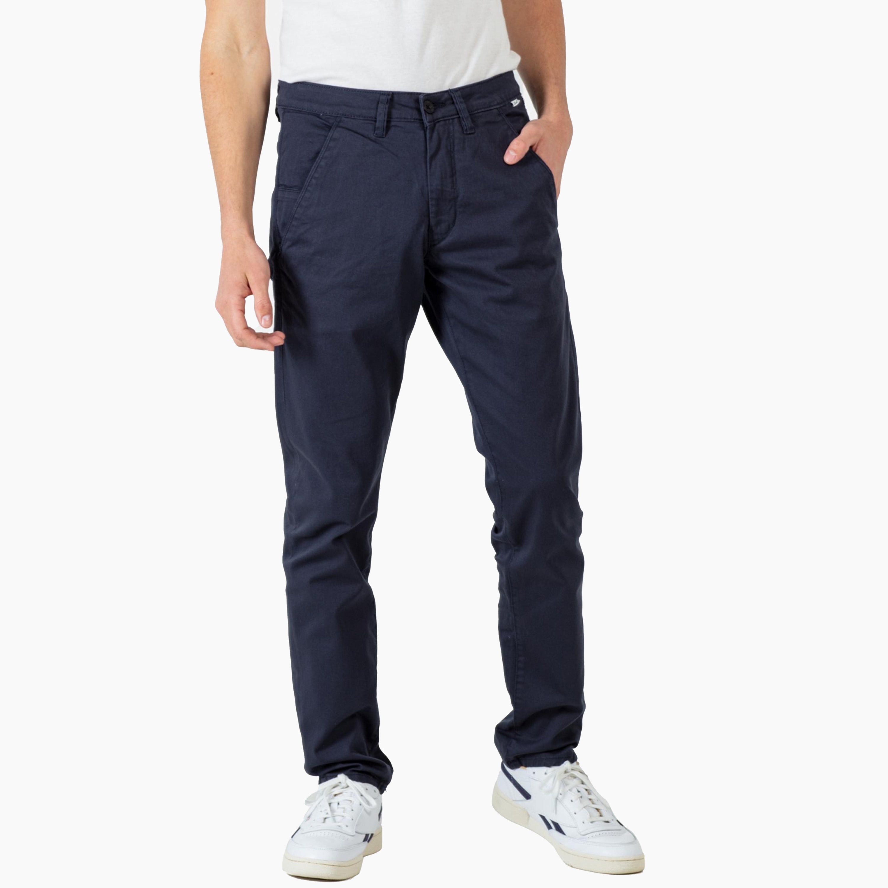 REELL FLEX TAPERED CHINO DUNKEL MARINEBLAU