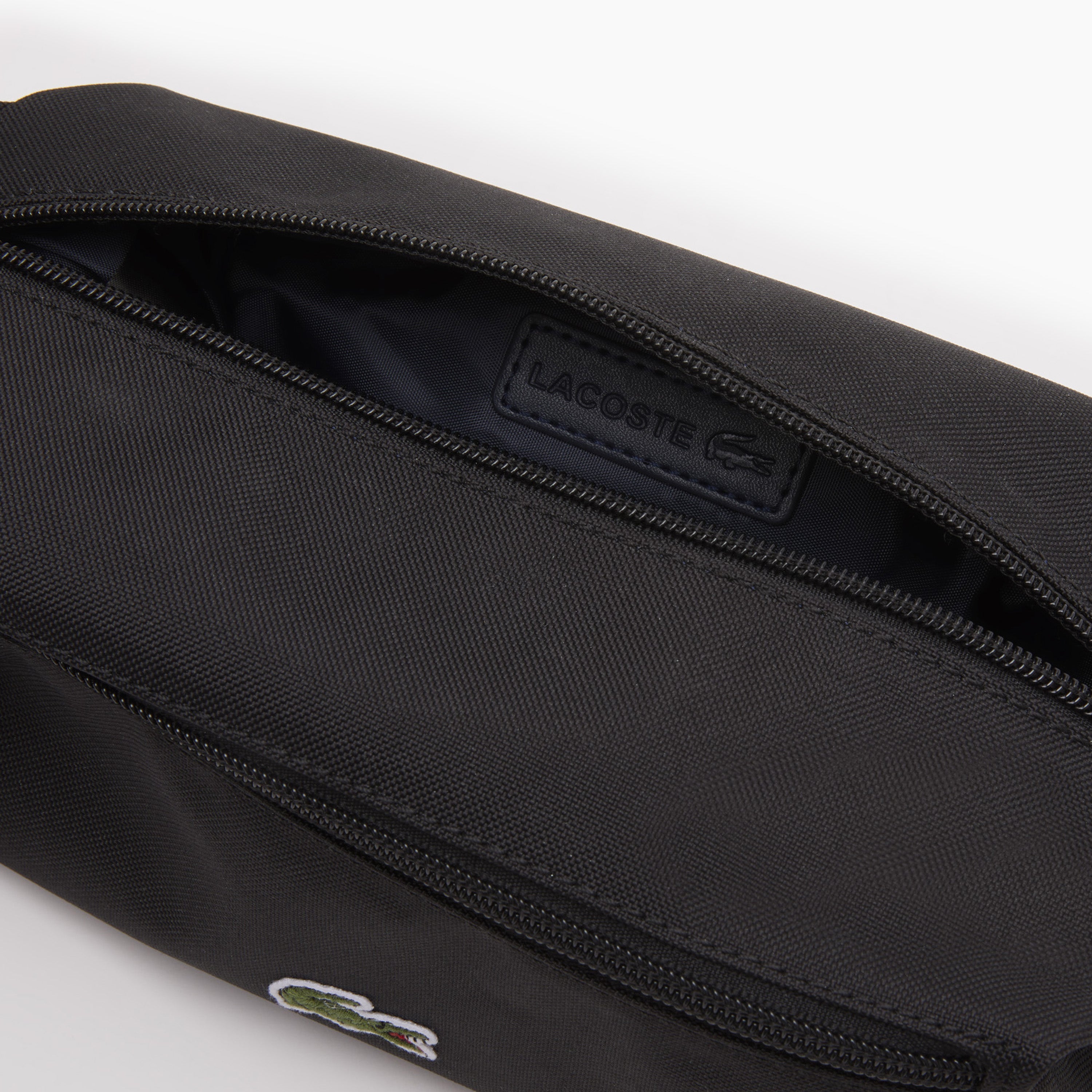 LACOSTE TOILETRY BAG BASIC CROCO & NOIR - NH4098NE