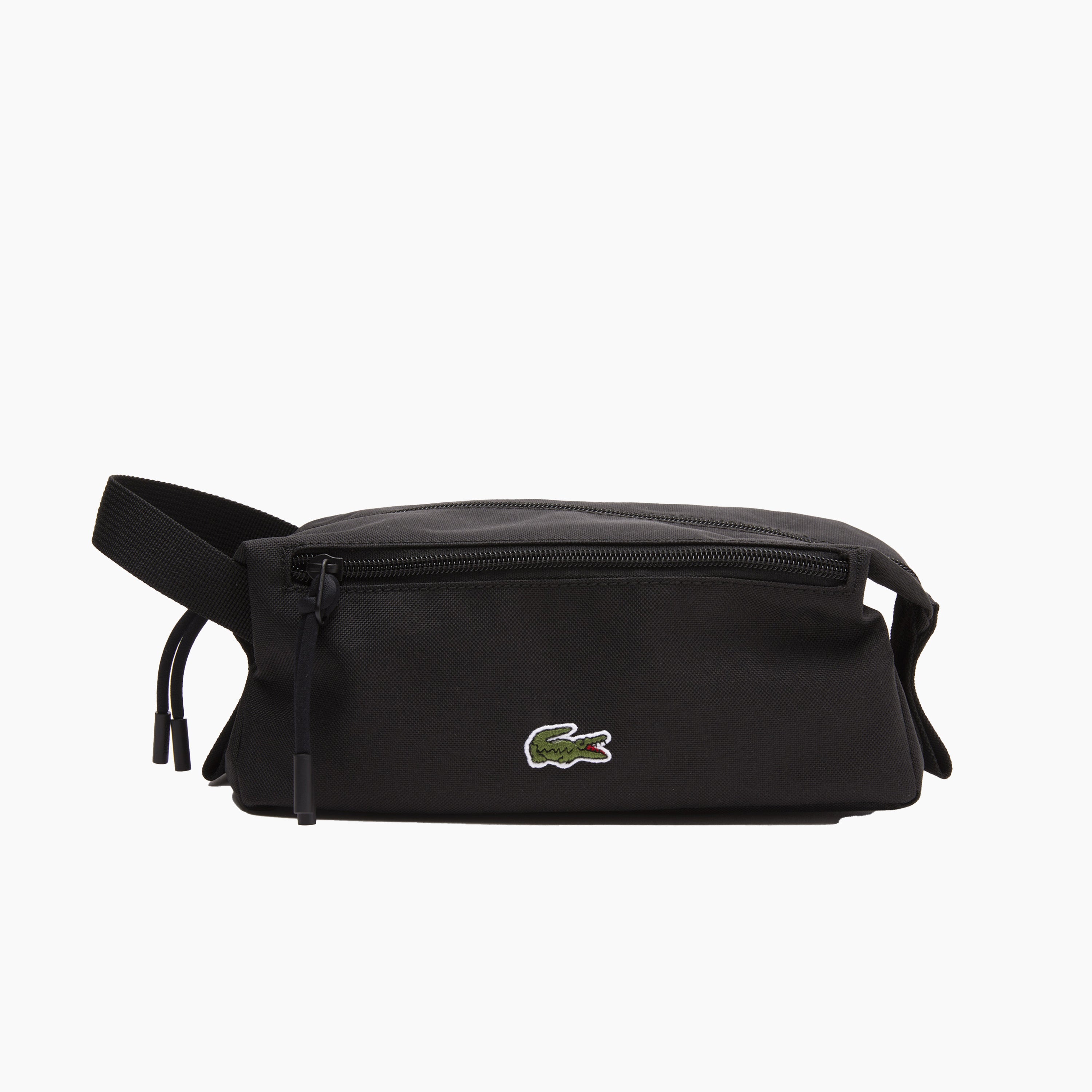LACOSTE TOILETRY BAG BASIC CROCO & NOIR - NH4098NE