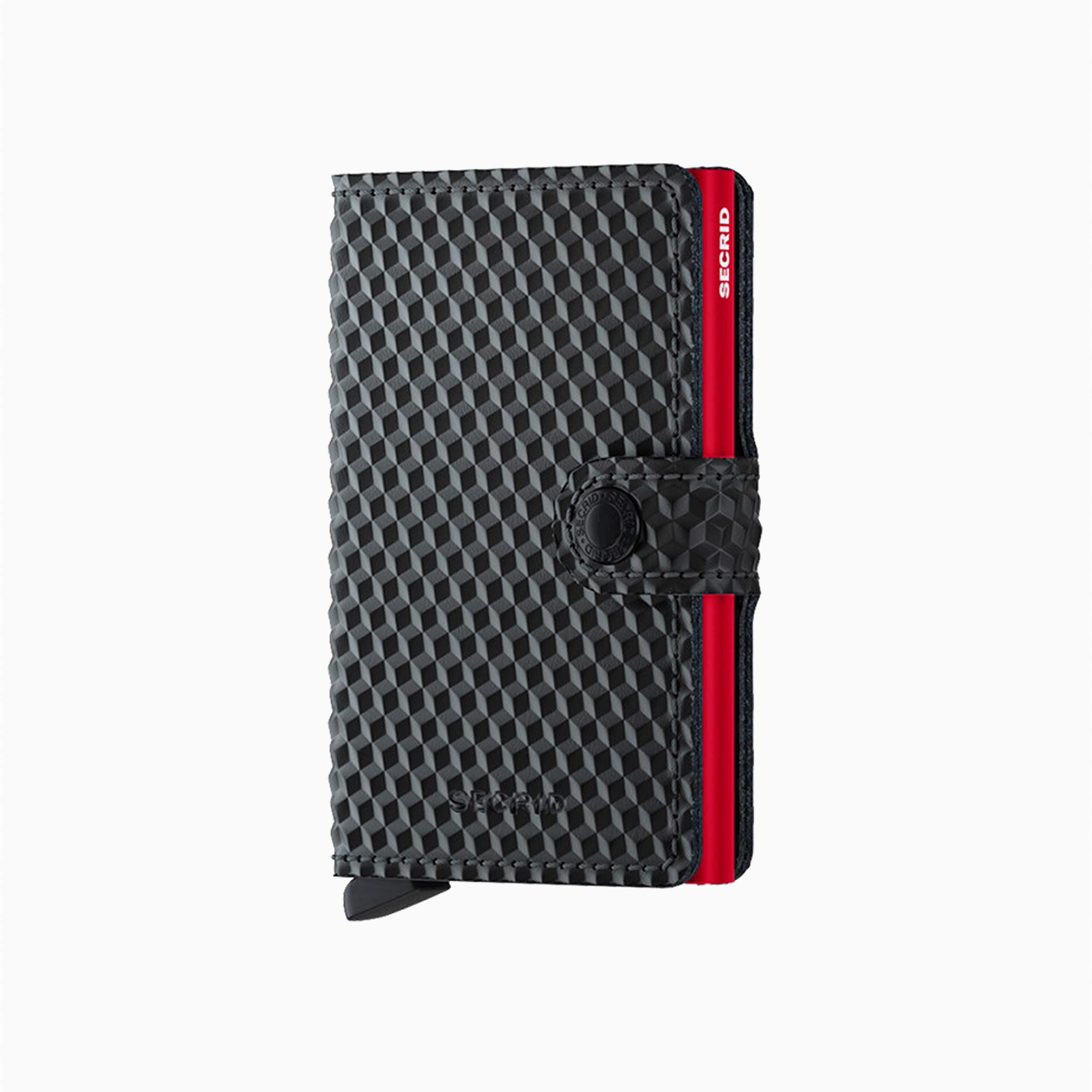 SECRID MINIWALLET CUBIC BLACK RED MCU-BLACK RED