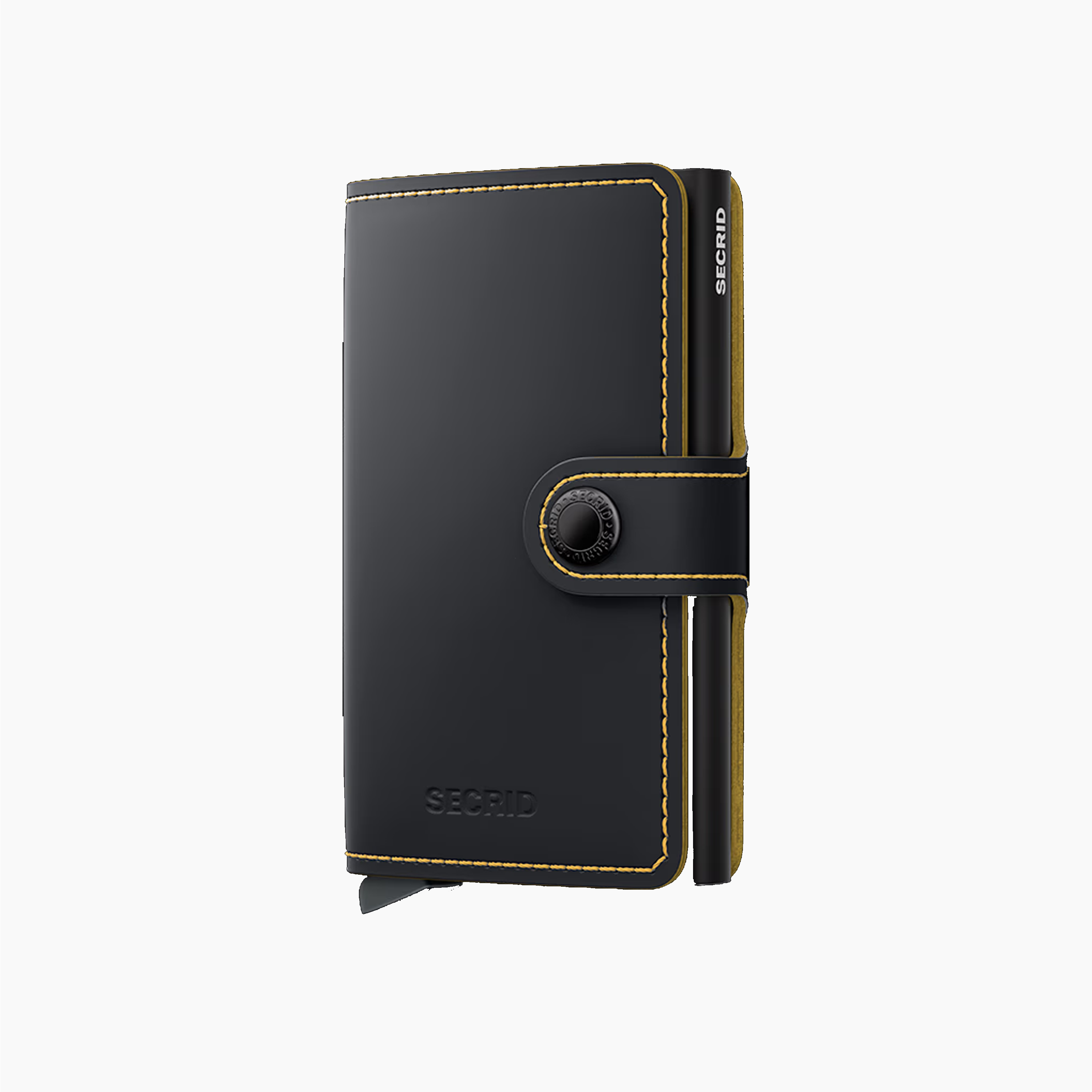 SECRID MINIWALLET MATTE BLACK & OCHRE - MM-BLACK&OCHRE