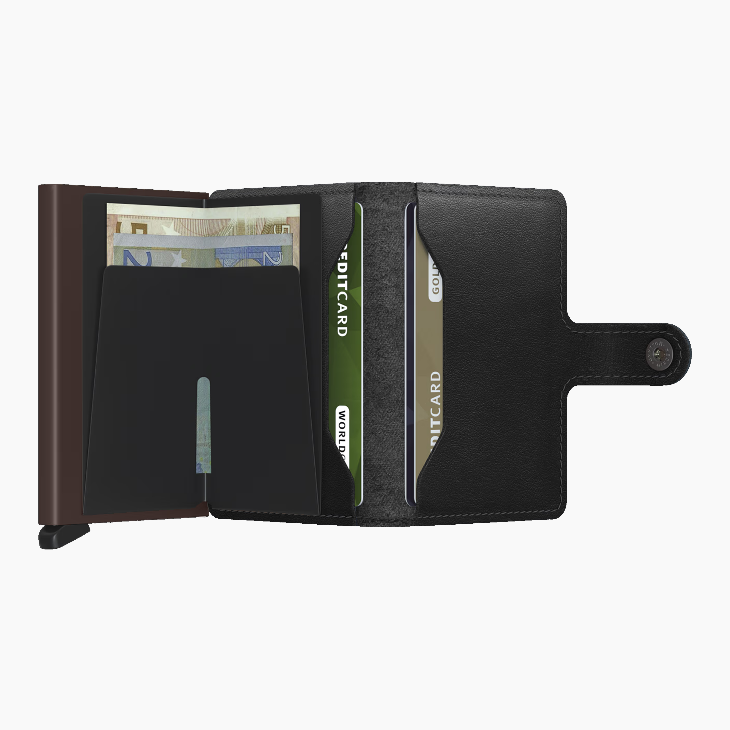 SECRID MINIWALLET ORIGINAL BALCK-BROWN - M-BLACKBROWN