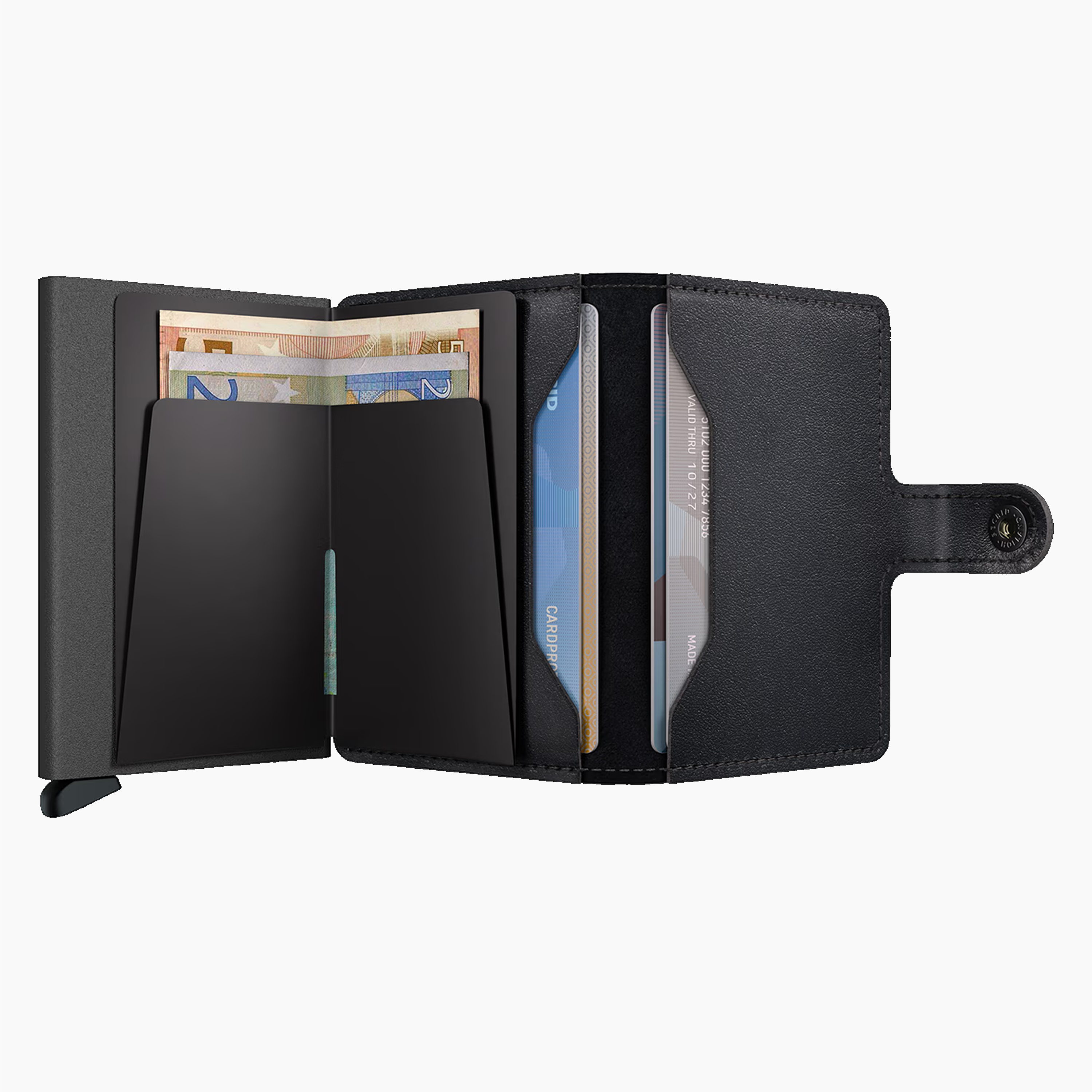 SECRID MINIWALLET ORIGINAL BLACK POWERCOAT - MPC-BLACK