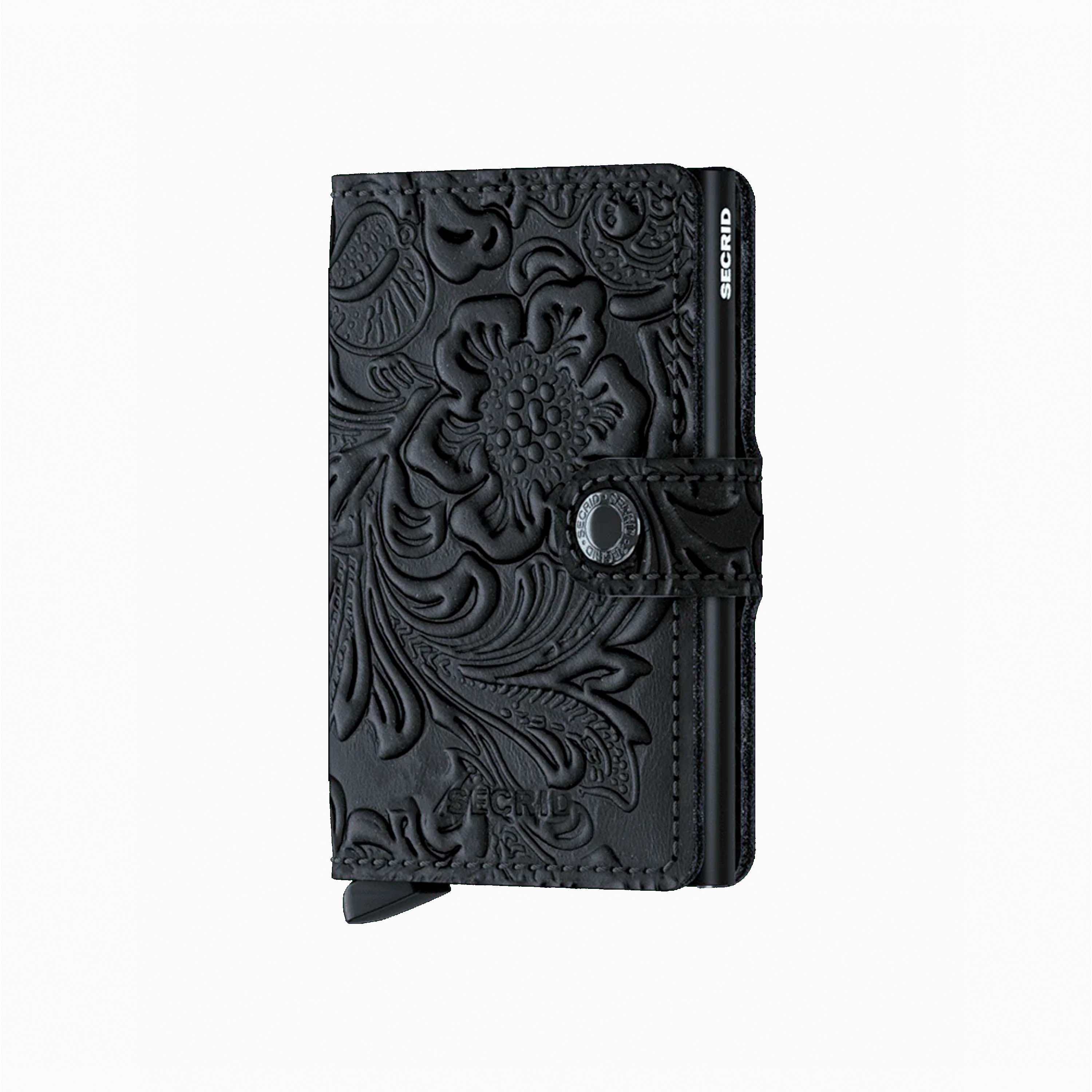 SECRID MINIWALLET ORNAMENT BLACK MOR-BLACK