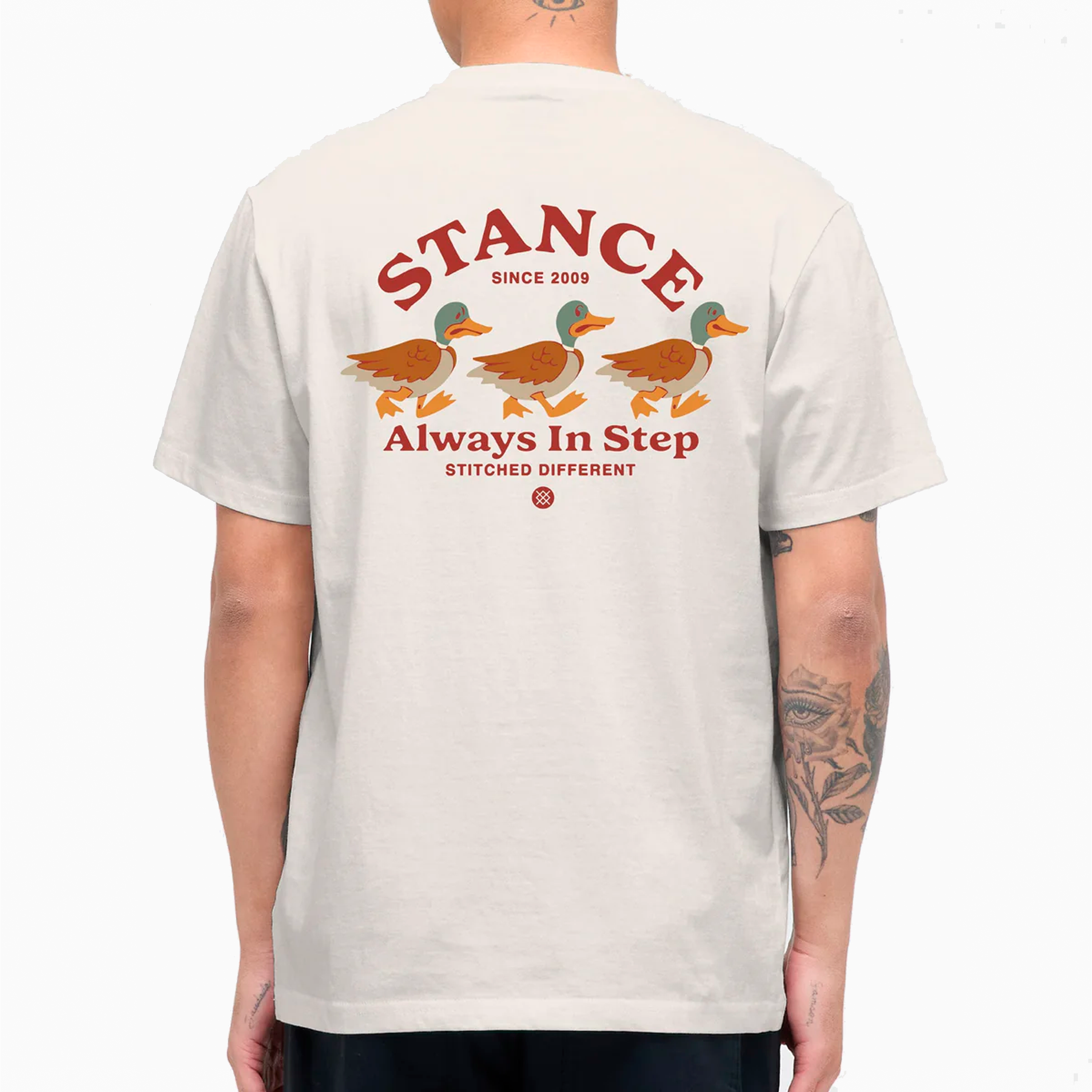 STANCE FOLLOW THE LEADER TEE SHIRT WHITE A3SS1D25FO-CVS