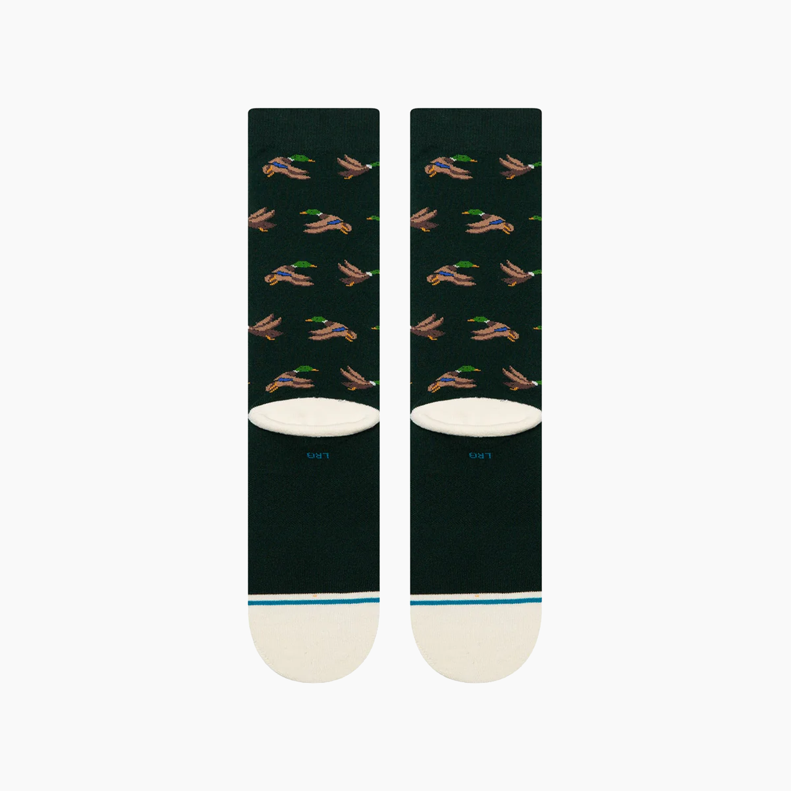 STANCE HUNTIN CREW SOCK GREEN A556D25HUN-PIN