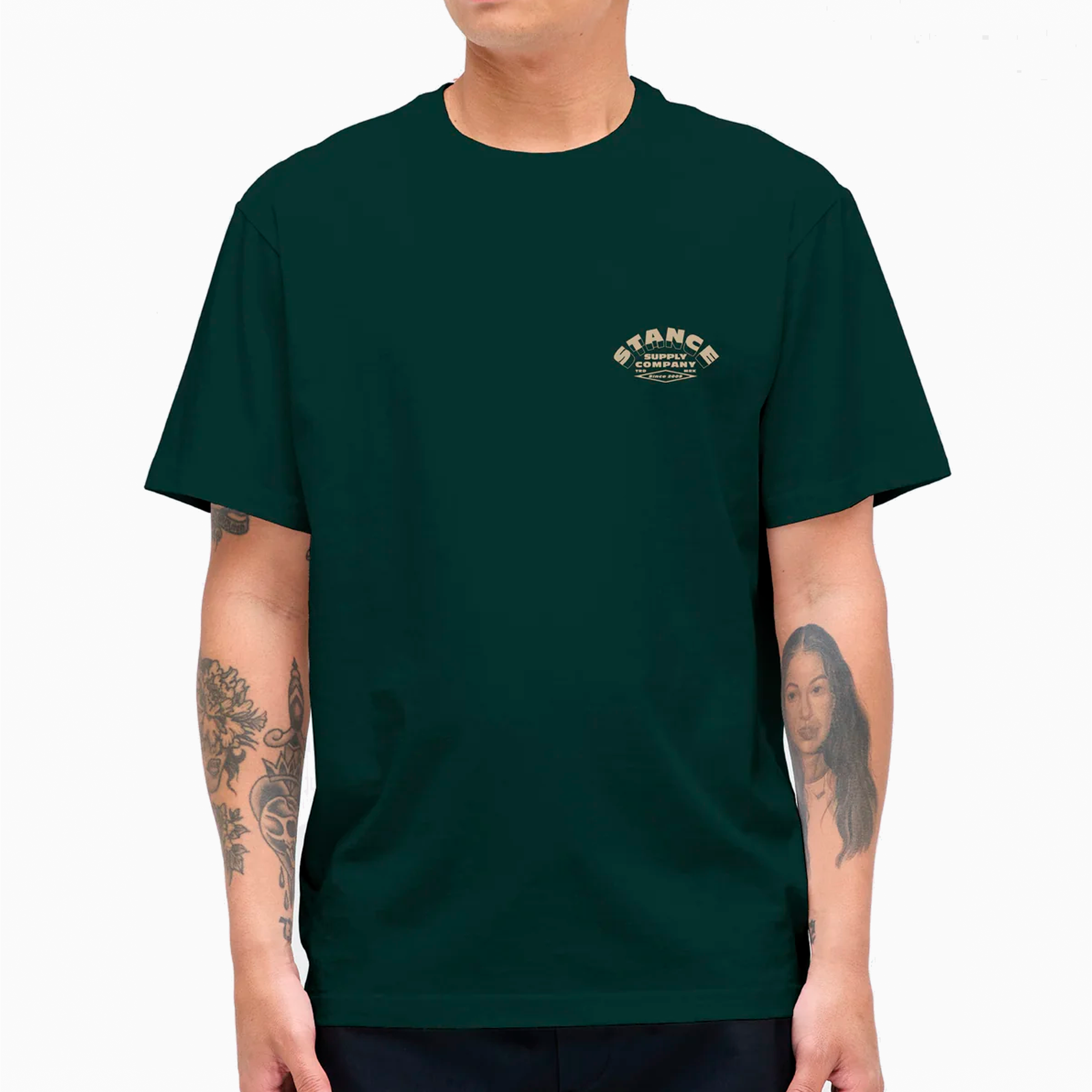 STANCE OUTFITTERS TEE SHIRT PINE A3SS1D25OT-PIN