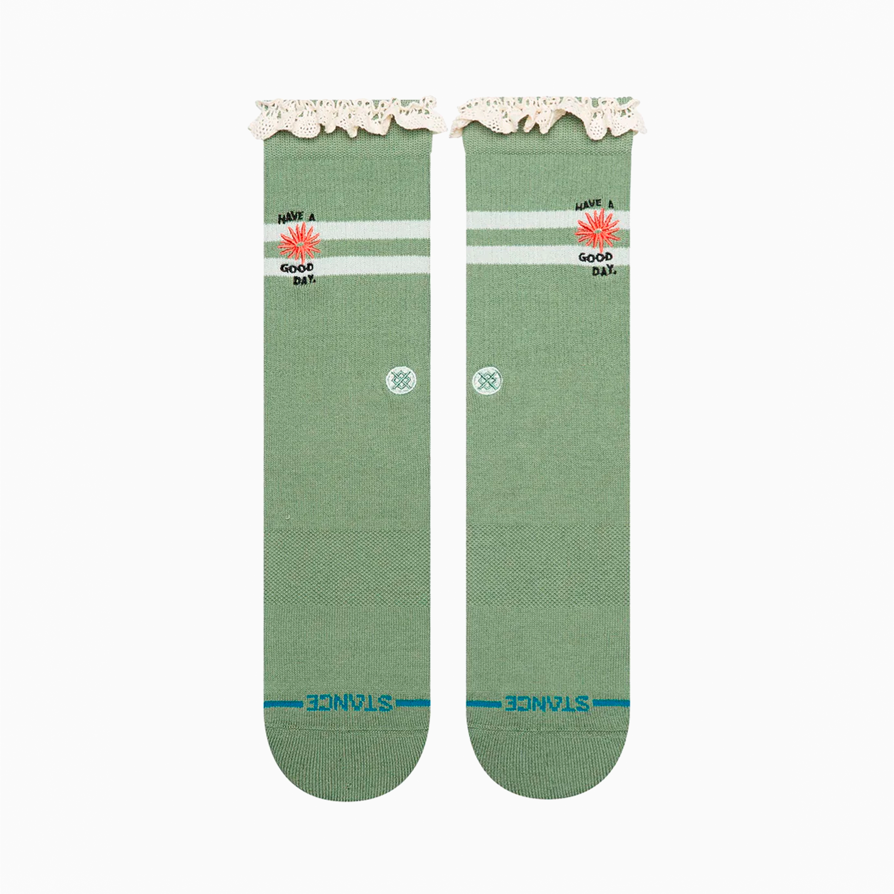 STANCE HAVE A GOOD DAY CREW SOCK W556D25HAV-GRN