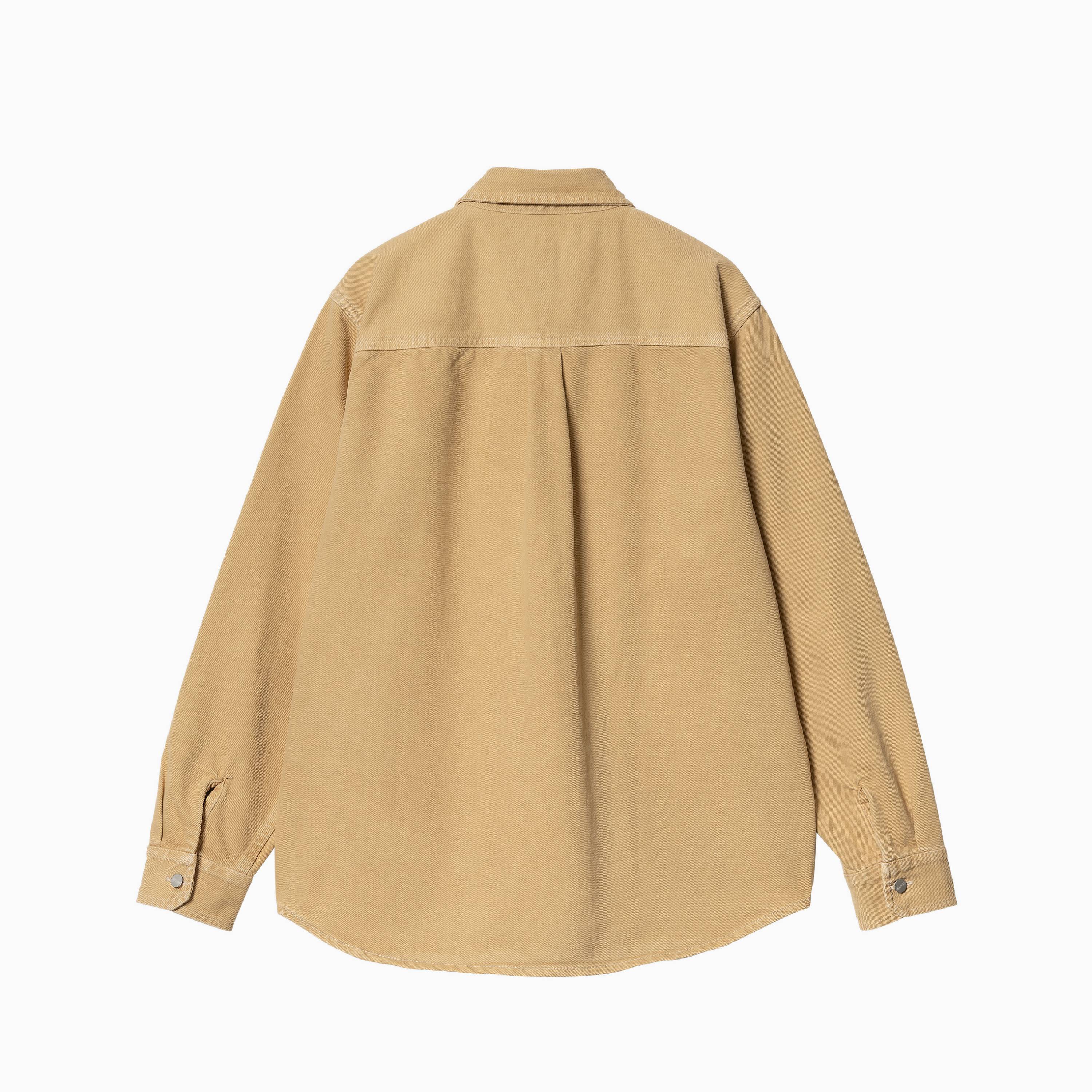 CARHARTT WIP GEORGE SHIRT JAC BOURBON STONE DYED - I033750