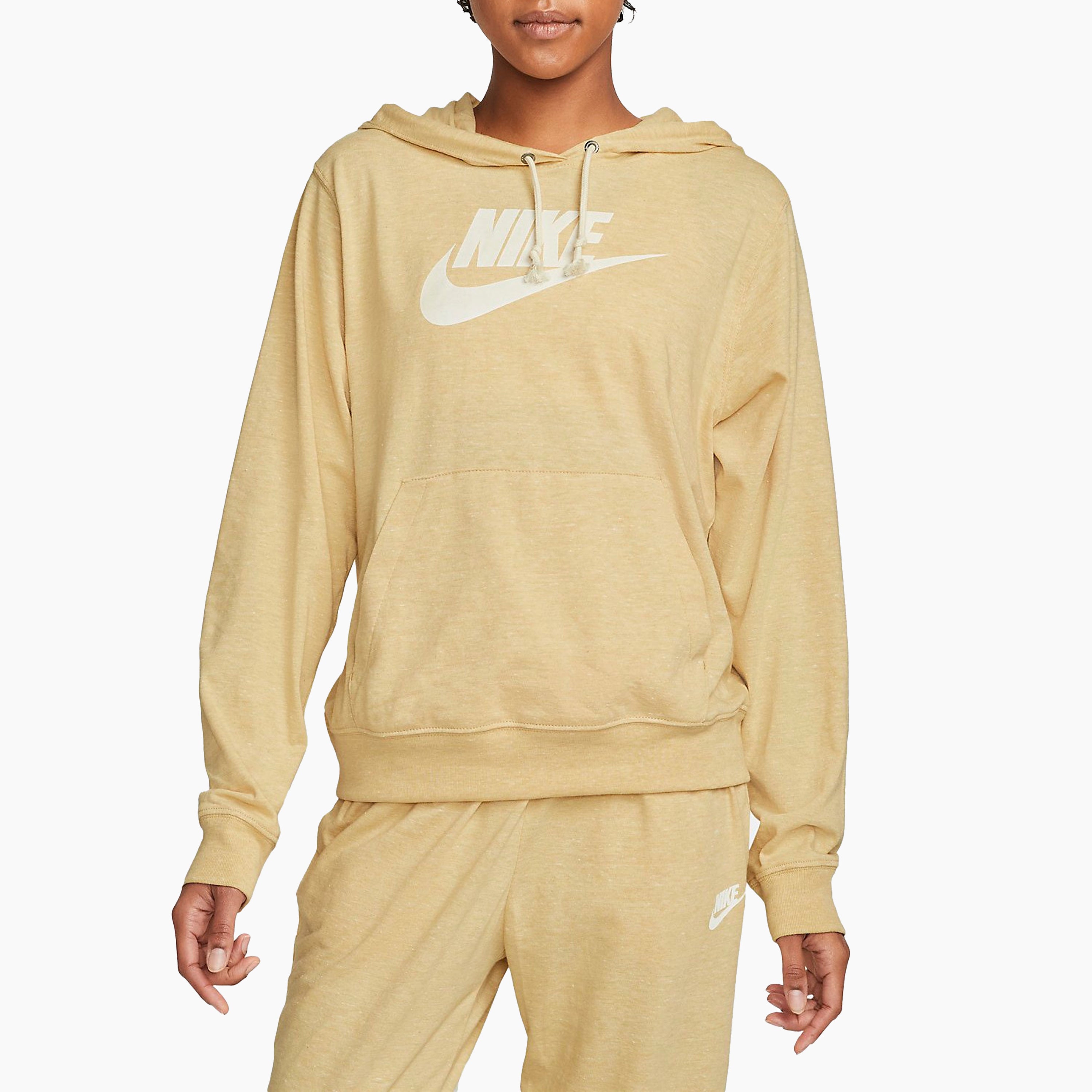 Felpa con cappuccio Nike Sportswear Vintage Gym Sesamo - DM6388