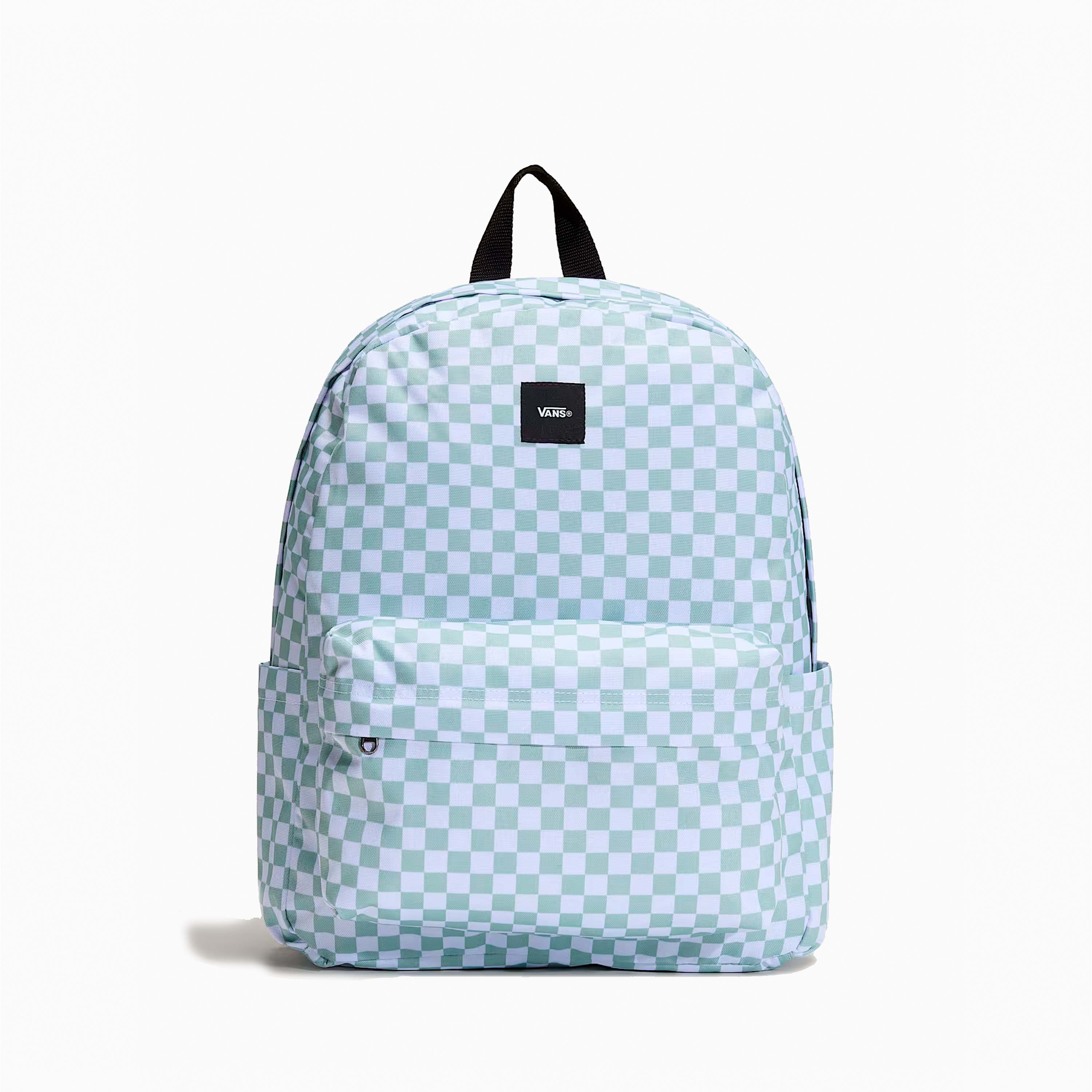 VANS SAC À DOS OLD SKOOL CHECK GRIS OLIVE - VN000H4XEMW