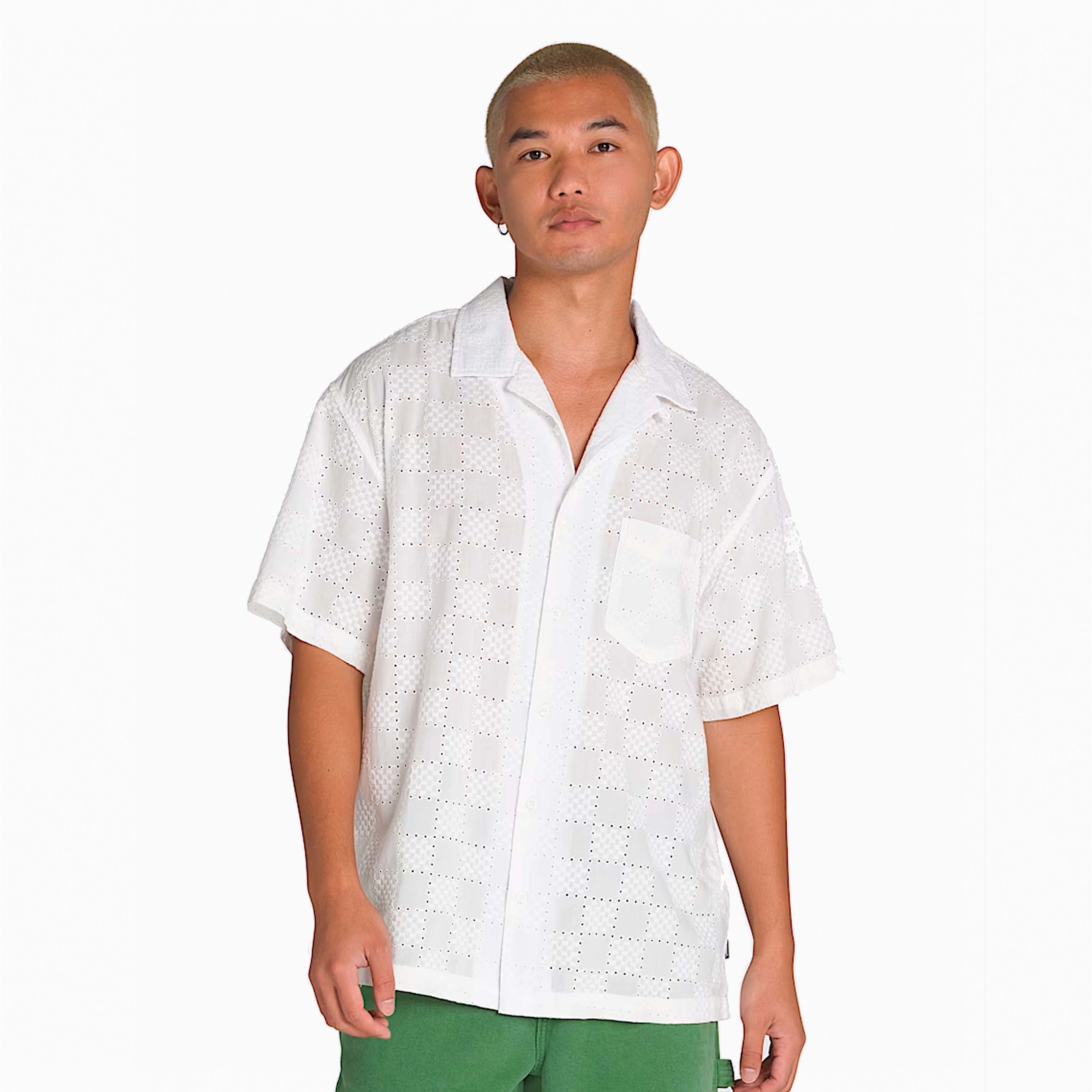 CAMICIA VANS WAYSIDE EYELET BIANCA - VN000M1FFS81