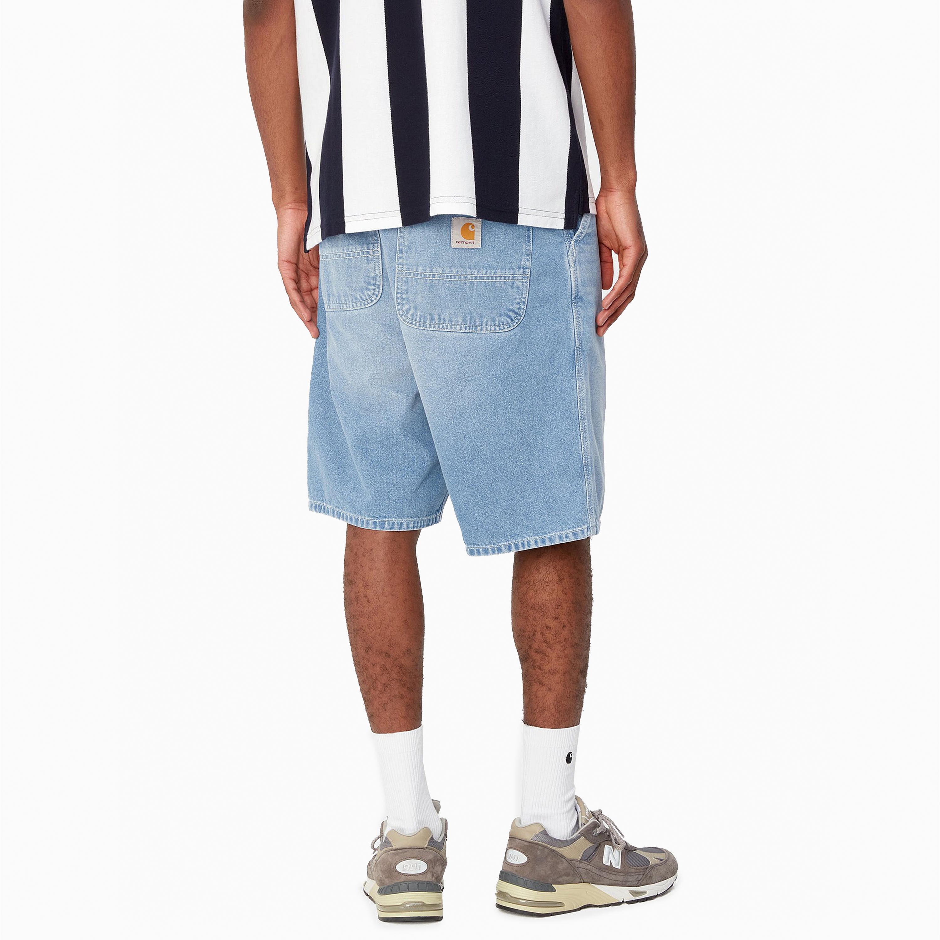 CARHARTT WIP SIMPLE SHORT BLUE & LIGHT TRUE WASHED - I033333
