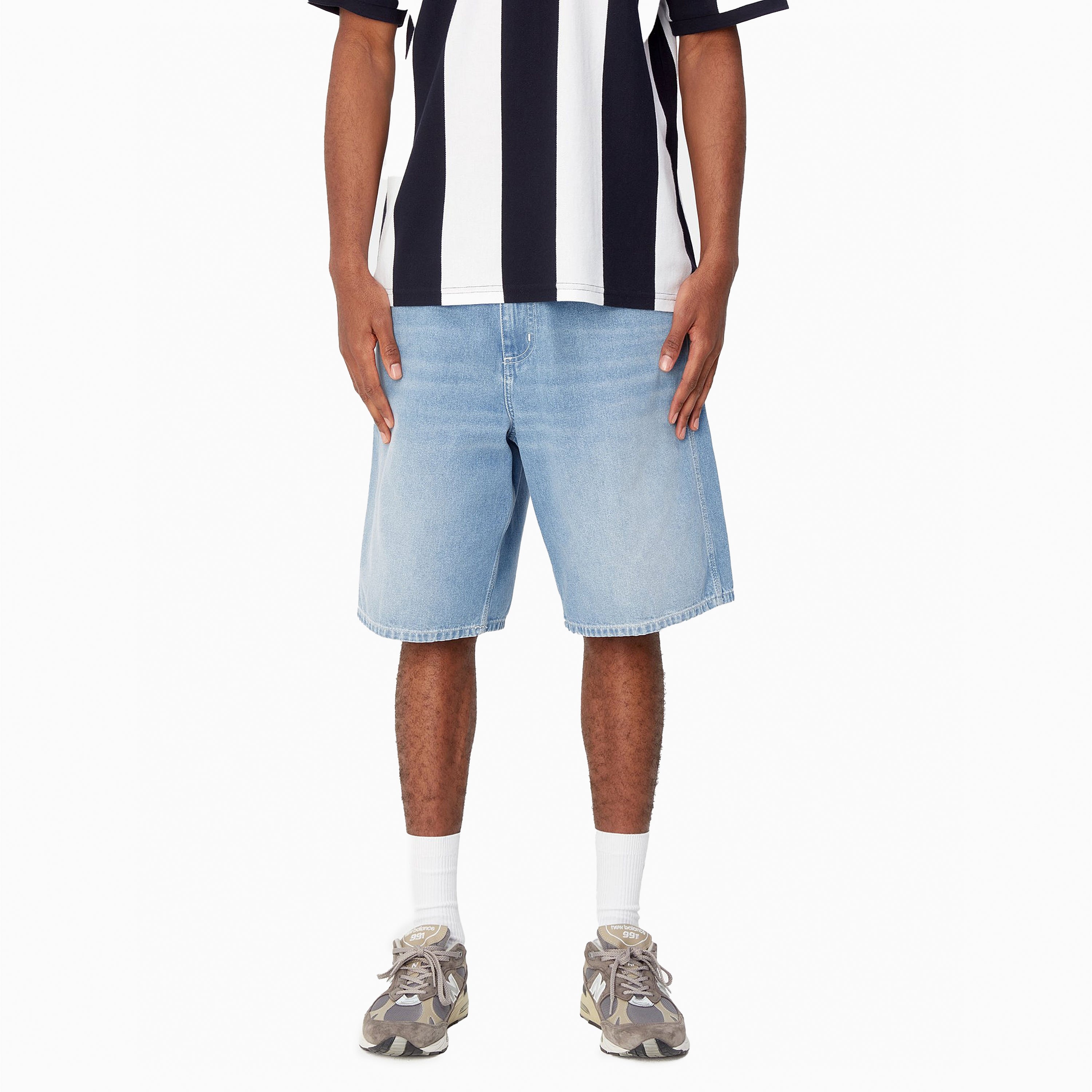 CARHARTT WIP SIMPLE SHORT BLUE & LIGHT TRUE WASHED - I033333
