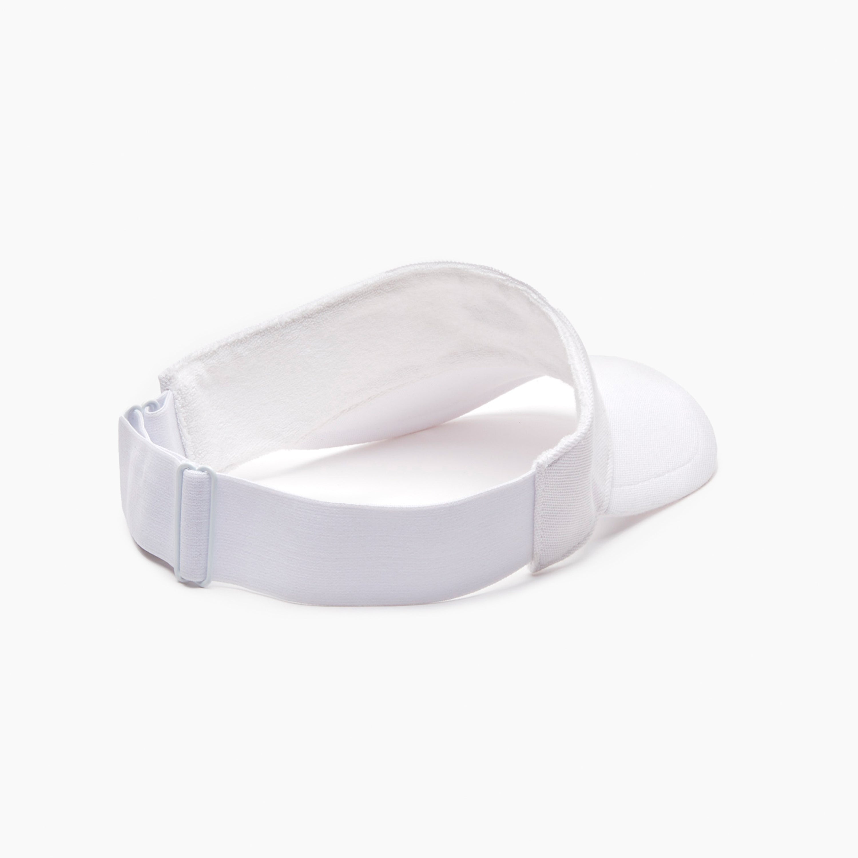 LACOSTE SPORT TENNIS VISOR IN PLAIN PIQUÉ WHITE - RK3592