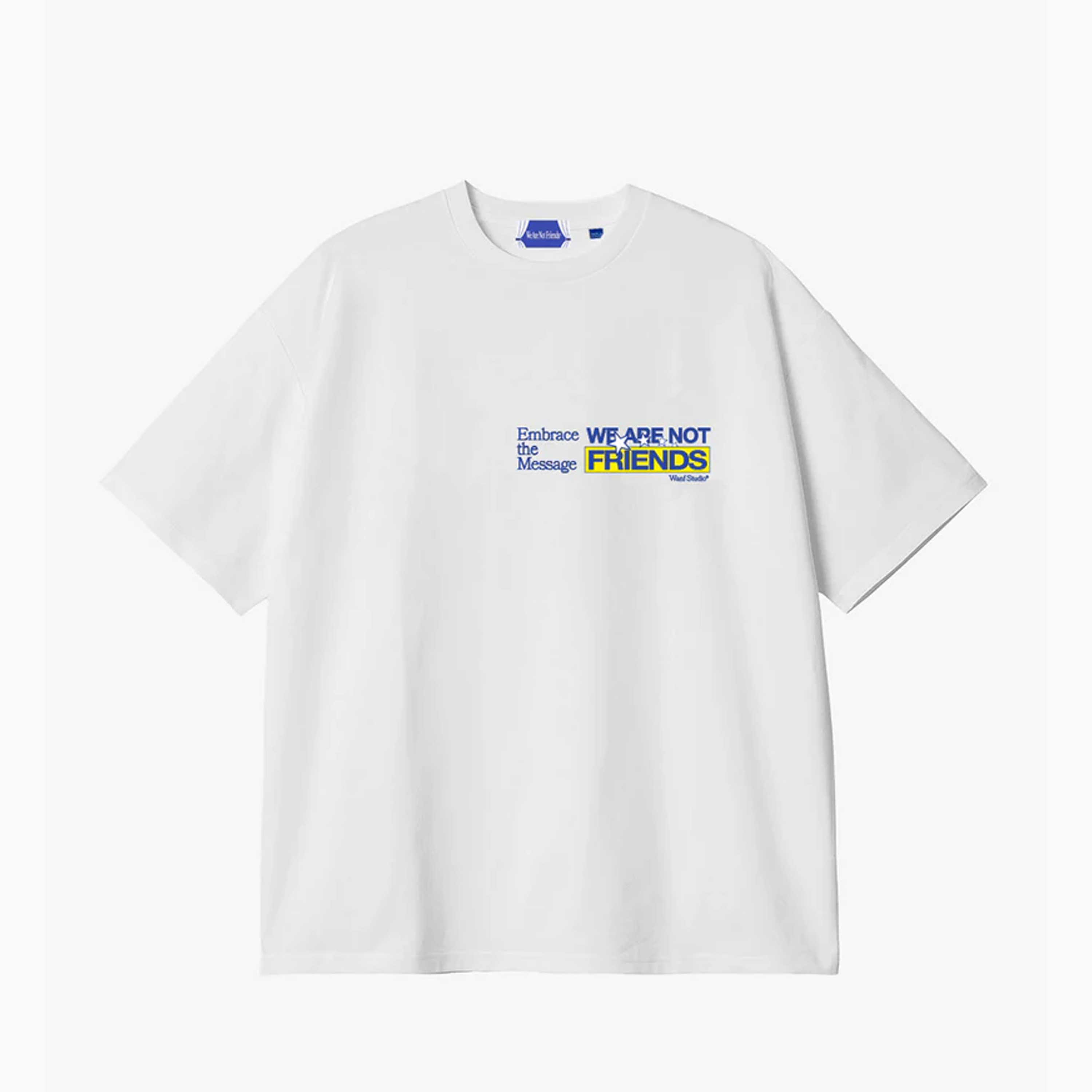 WANF EMBRACE FRIENDS BOXY TEE WHITE