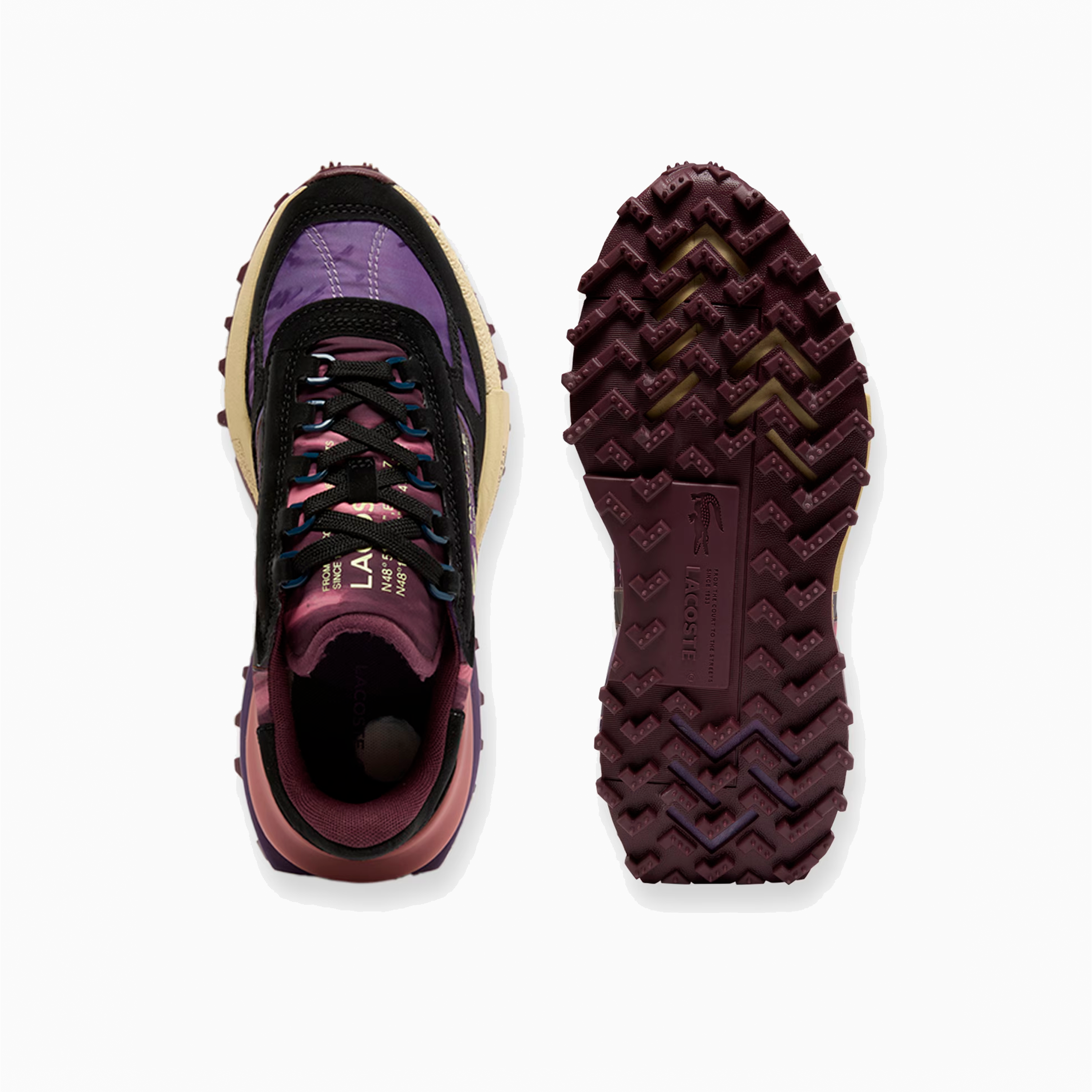 LACOSTE ELITE ACTIVE BLACK & PURPLE 50SFA0080-N94