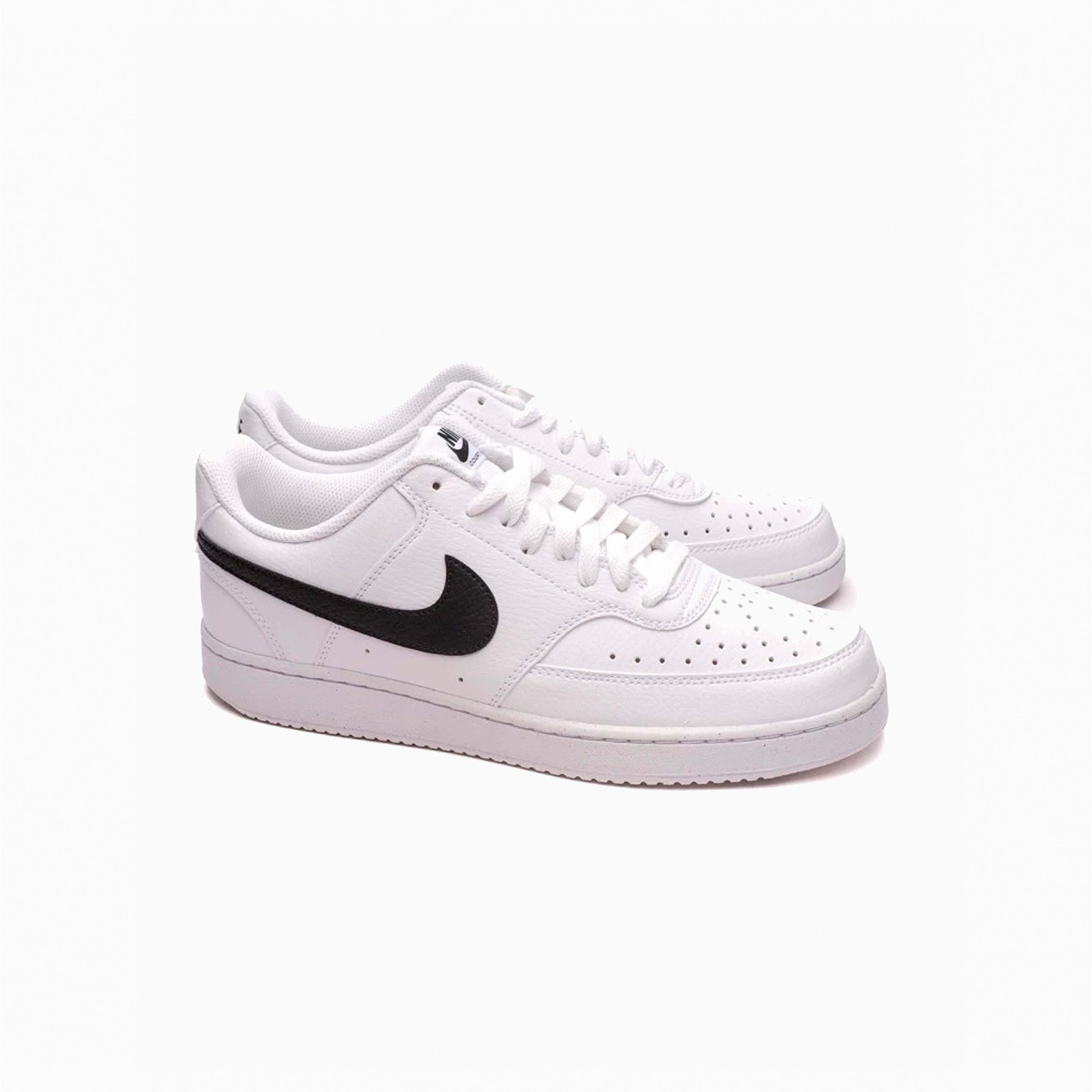 NIKE COURT VISION LOW NEXT NATURE WHITE & BLACK - DH2987-101