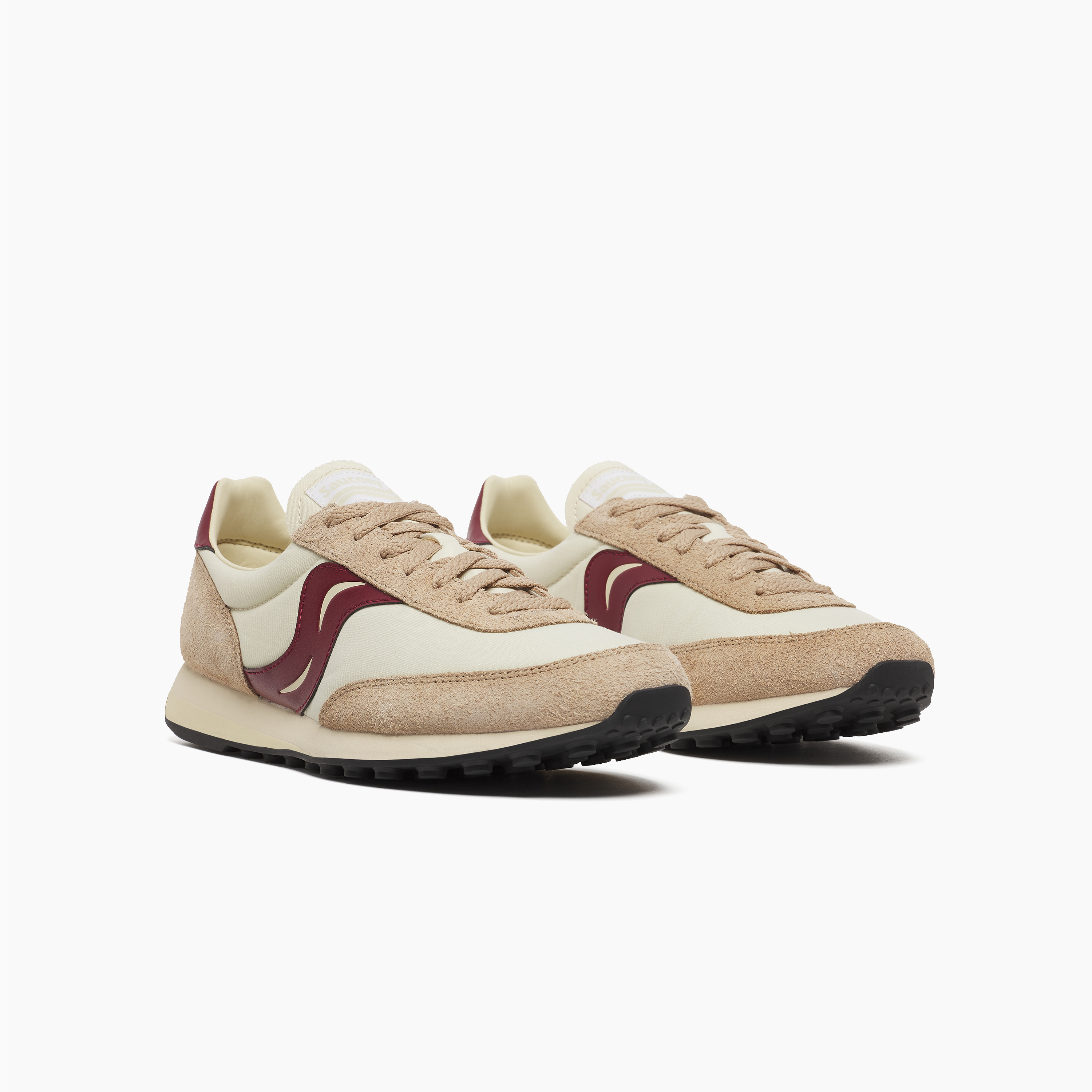 SAUCONY TRAINER 80 BEIGE BURGUNDY S70883-2