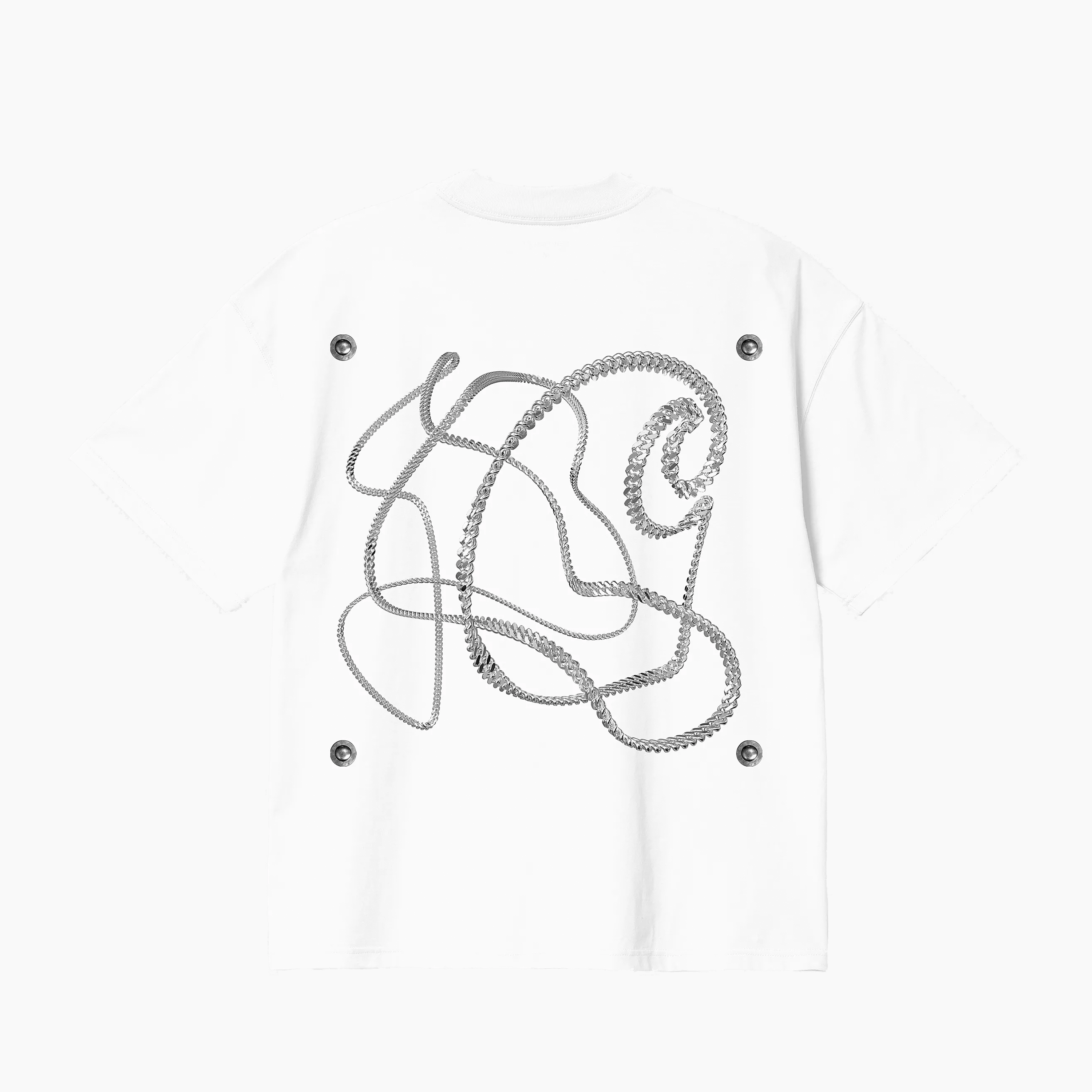 CARHARTT WIP W S/S CHAIN LINK WHITE I034408-0YF