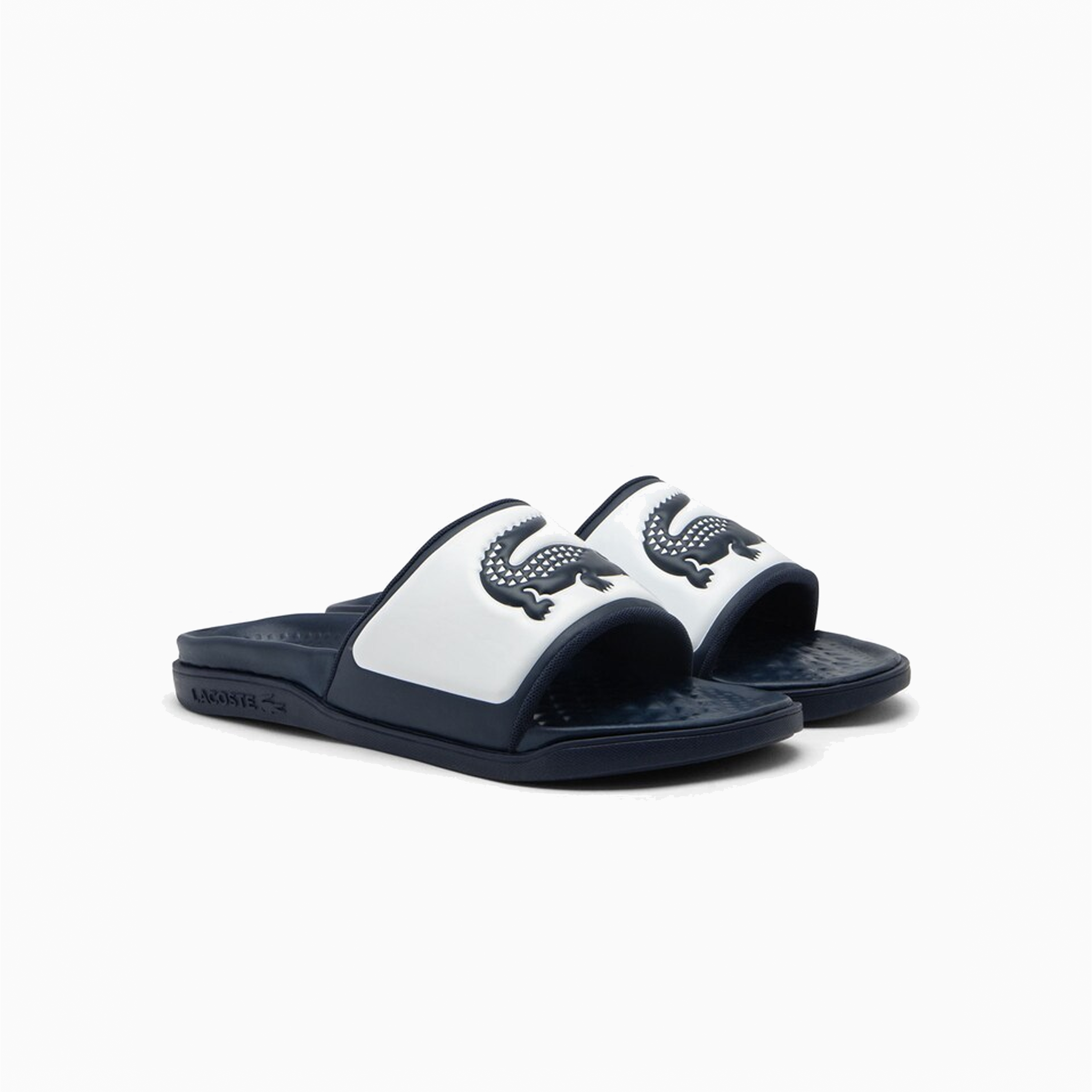 LACOSTE SLIDE DUAL NAVY & WHITE PARA HOMENS 49CMA0034-092