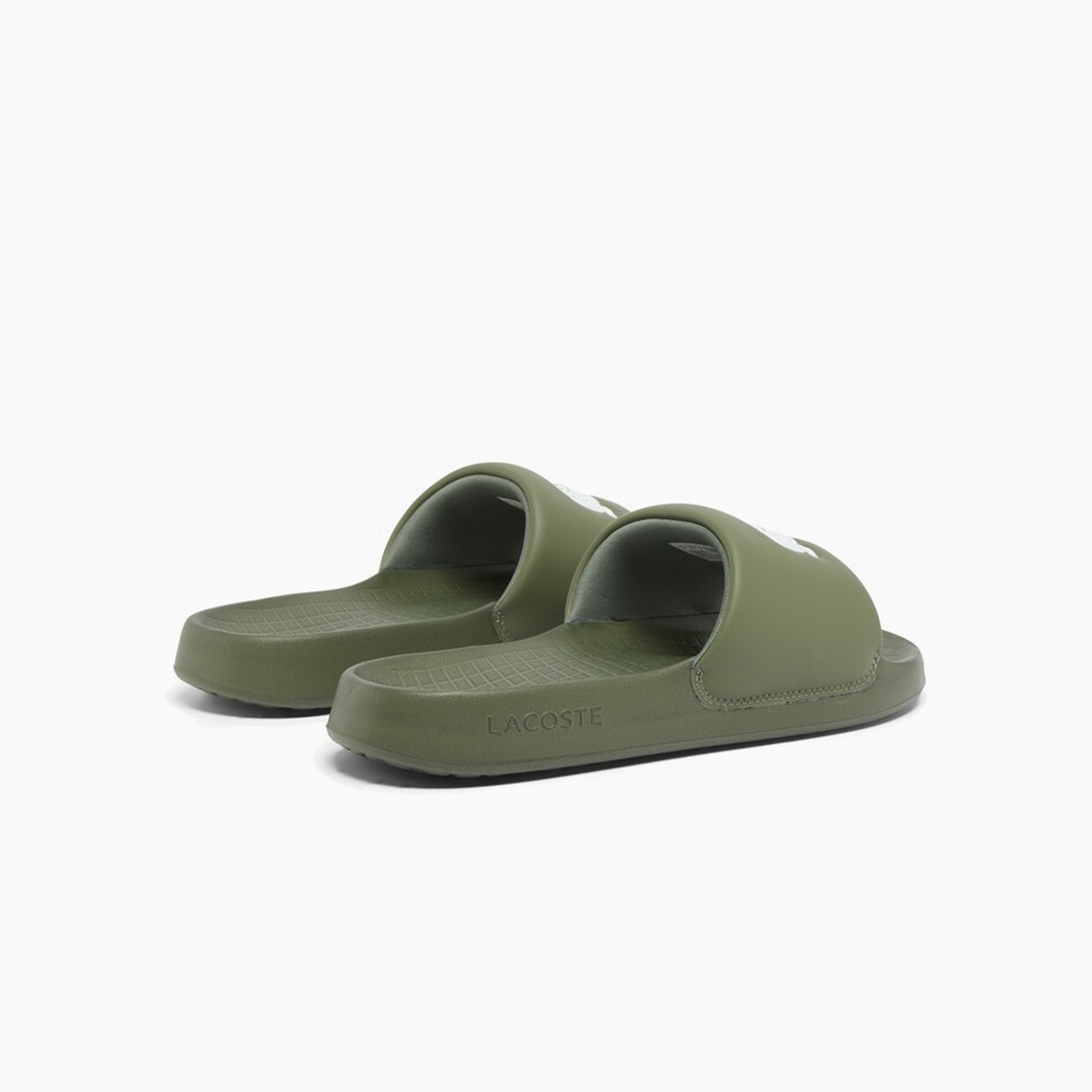LACOSTE SERVE SLIDE 1.0 KHAKI & WHITE 49CMA0021-255