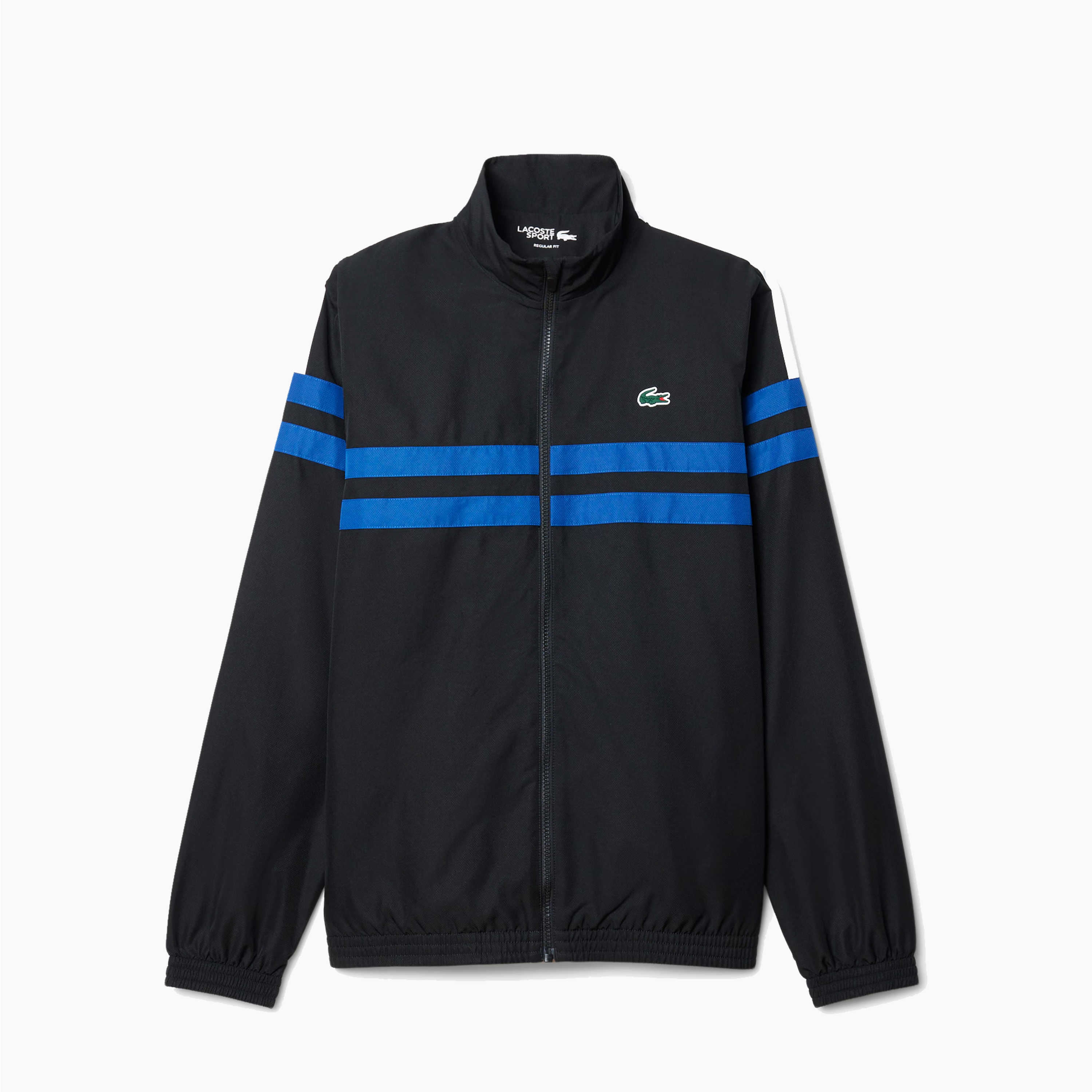 LACOSTE TENNIS PRINTED TRACKSUIT BLACK BLUE & WHITE WH4766-7LI