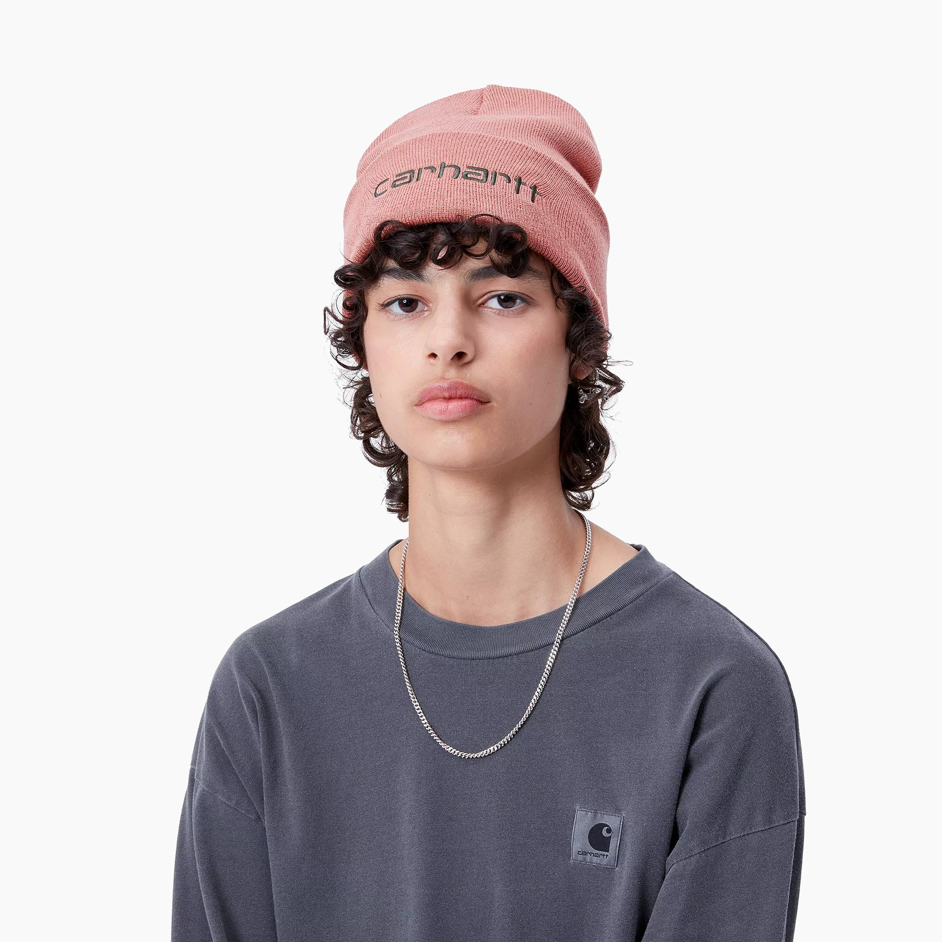 CARHARTT WIP GORRO SCRIPT ROSA DUSTY - I030884-2DG