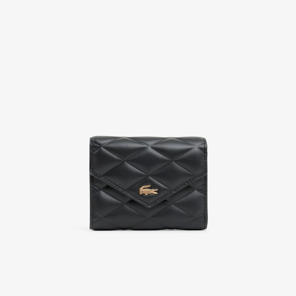 LACOSTE CARTERA COMPACTA DE PIEL CROCODELLE NOIR NF5119EE