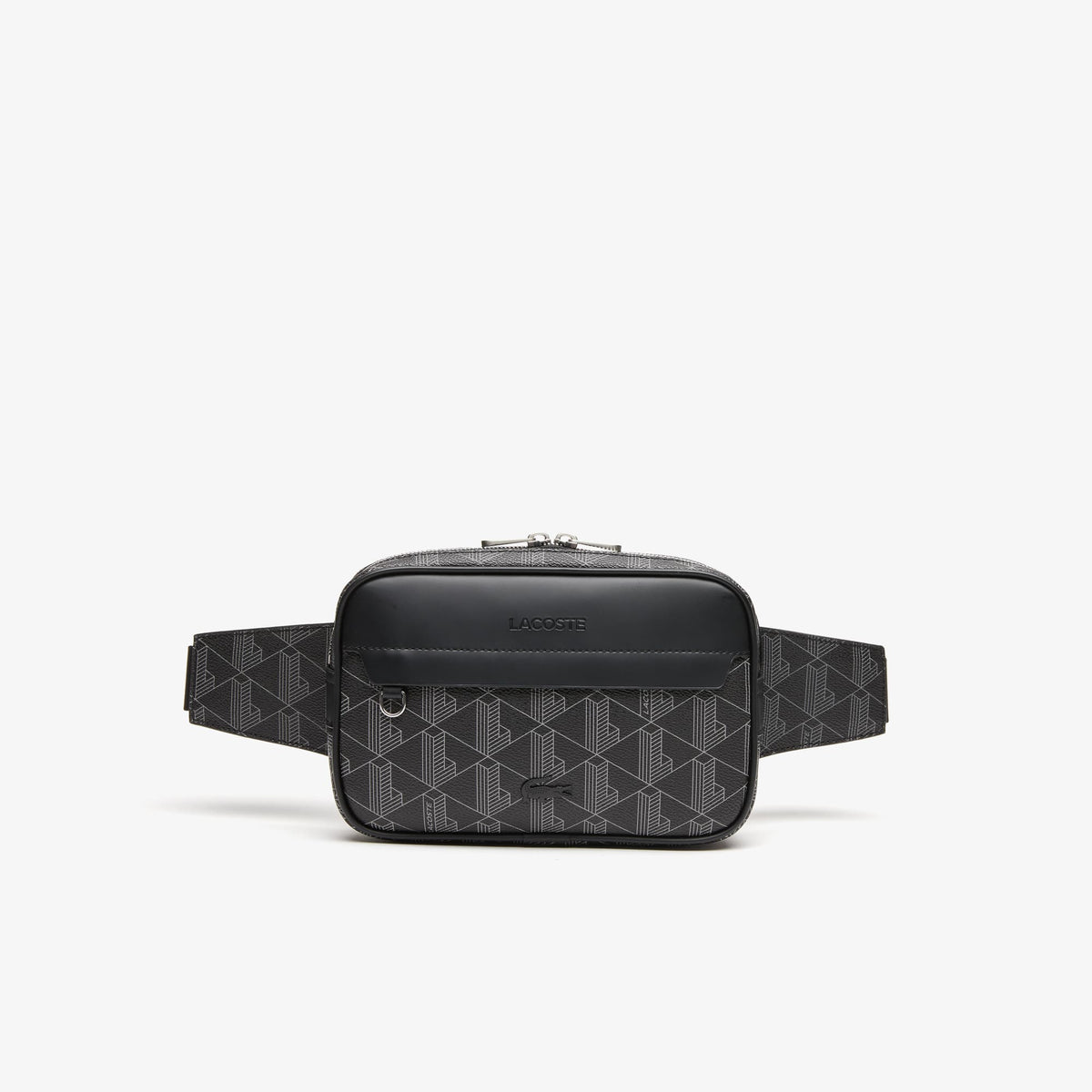 LACOSTE RIÑONERA THE BLEND MONOGRAM NOIR GRIS NH4004LX