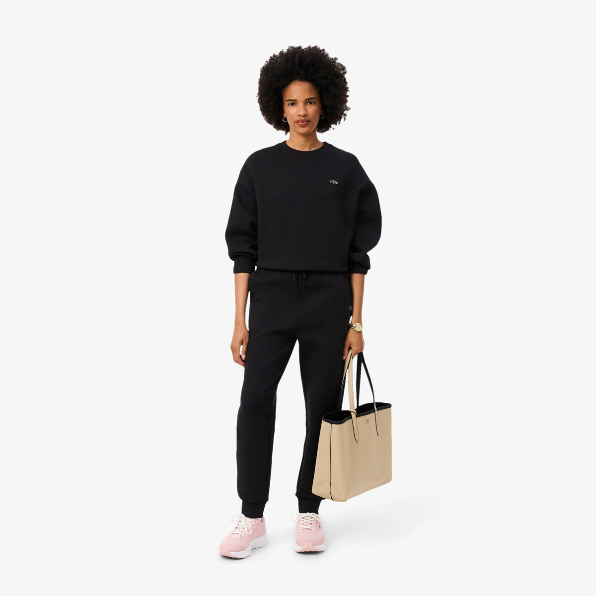 LACOSTE JERSEY OVERSIZE DE PUNTO JERSEY DOBLE CARA NOIR SF0046