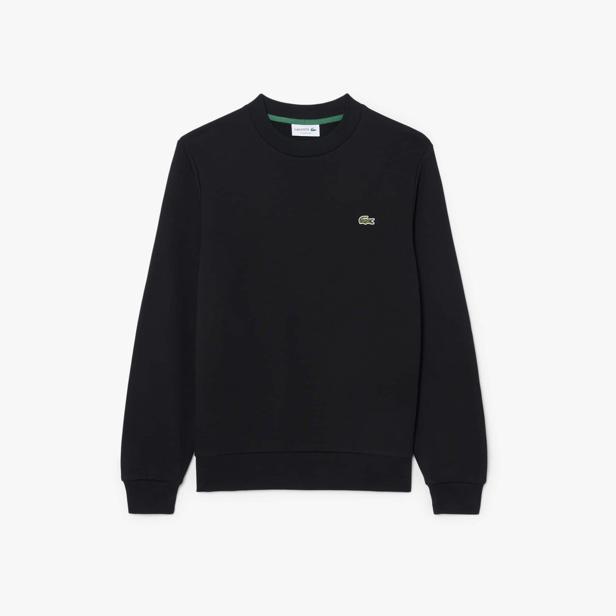 LACOSTE SUDADERA DE FELPA DE CORTE CLÁSICO NOIR SH9801