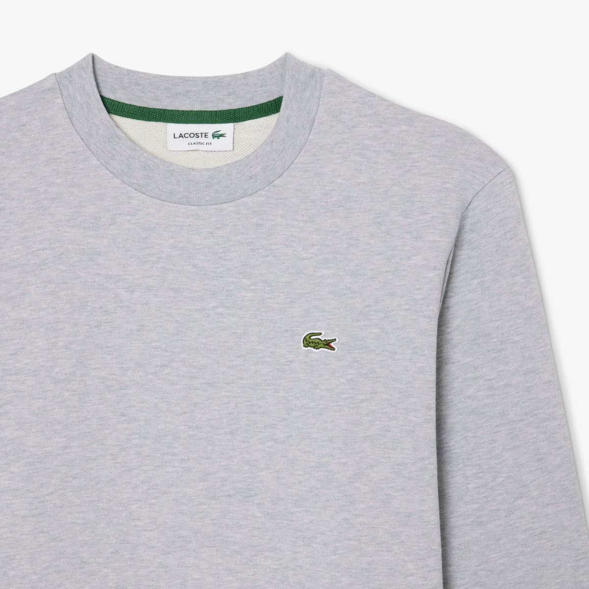 LACOSTE SUDADERA DE FELPA DE CORTE CLÁSICO ARGENT CHINE SH9801