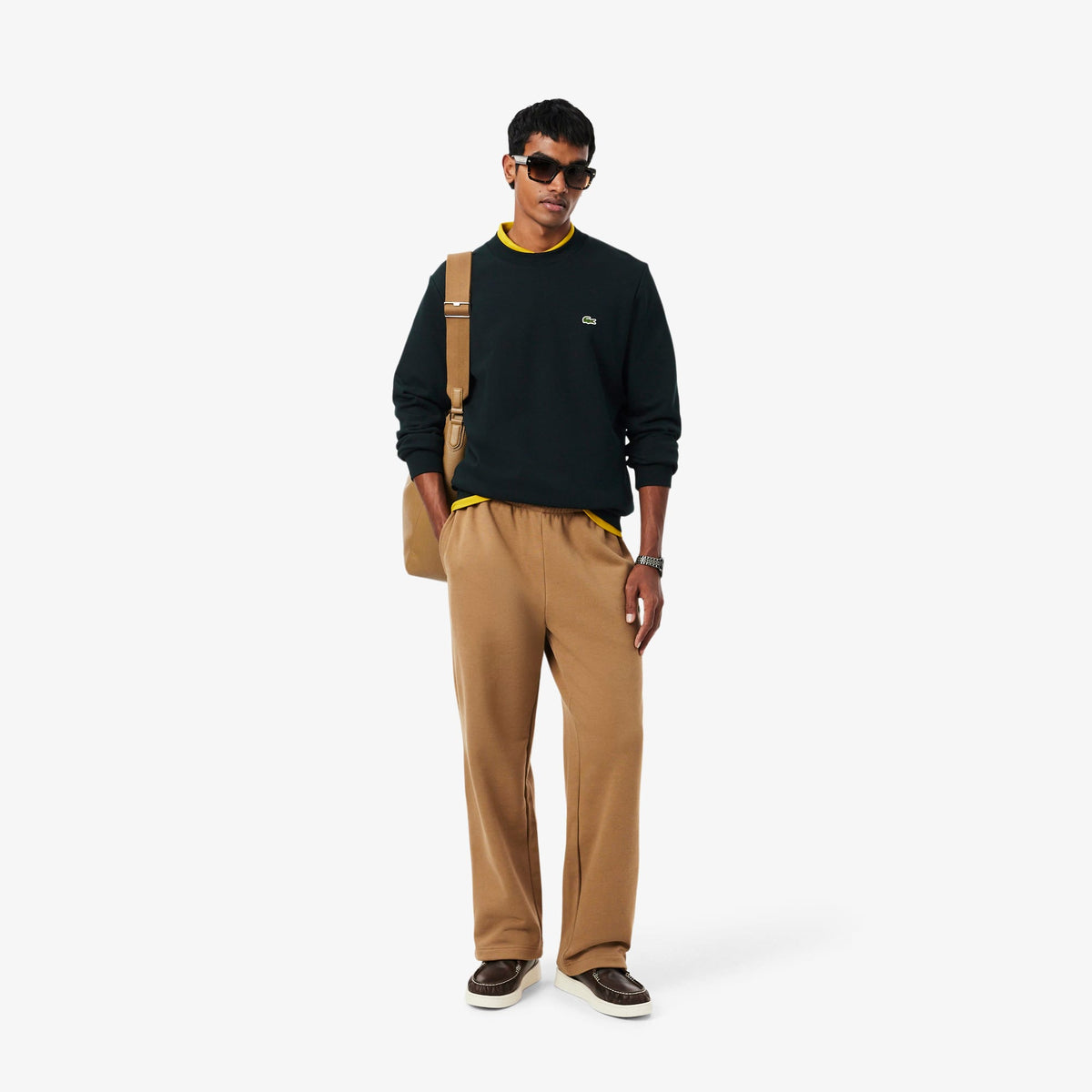 LACOSTE SUDADERA DE FELPA DE CORTE CLÁSICO VARECH FONCE SH9801