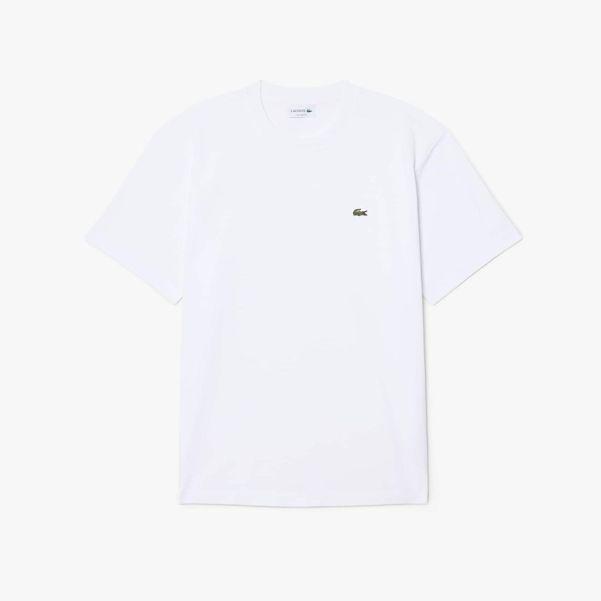 LACOSTE CAMISETA DE PUNTO JERSEY DE ALGODÓN GRUESO BLANC TH0876
