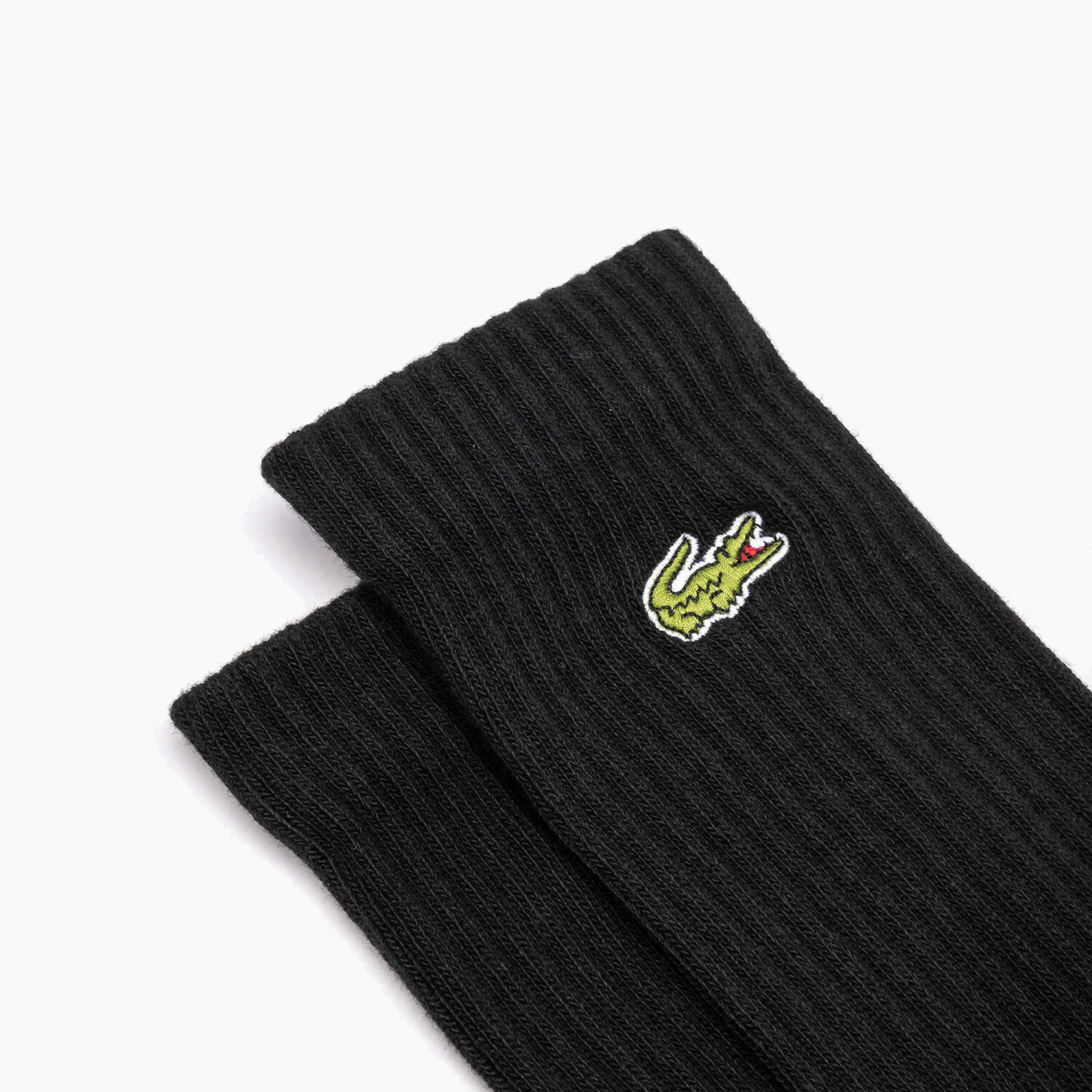 LACOSTE SOCKS NOIR BASIC LOGO - RA2099