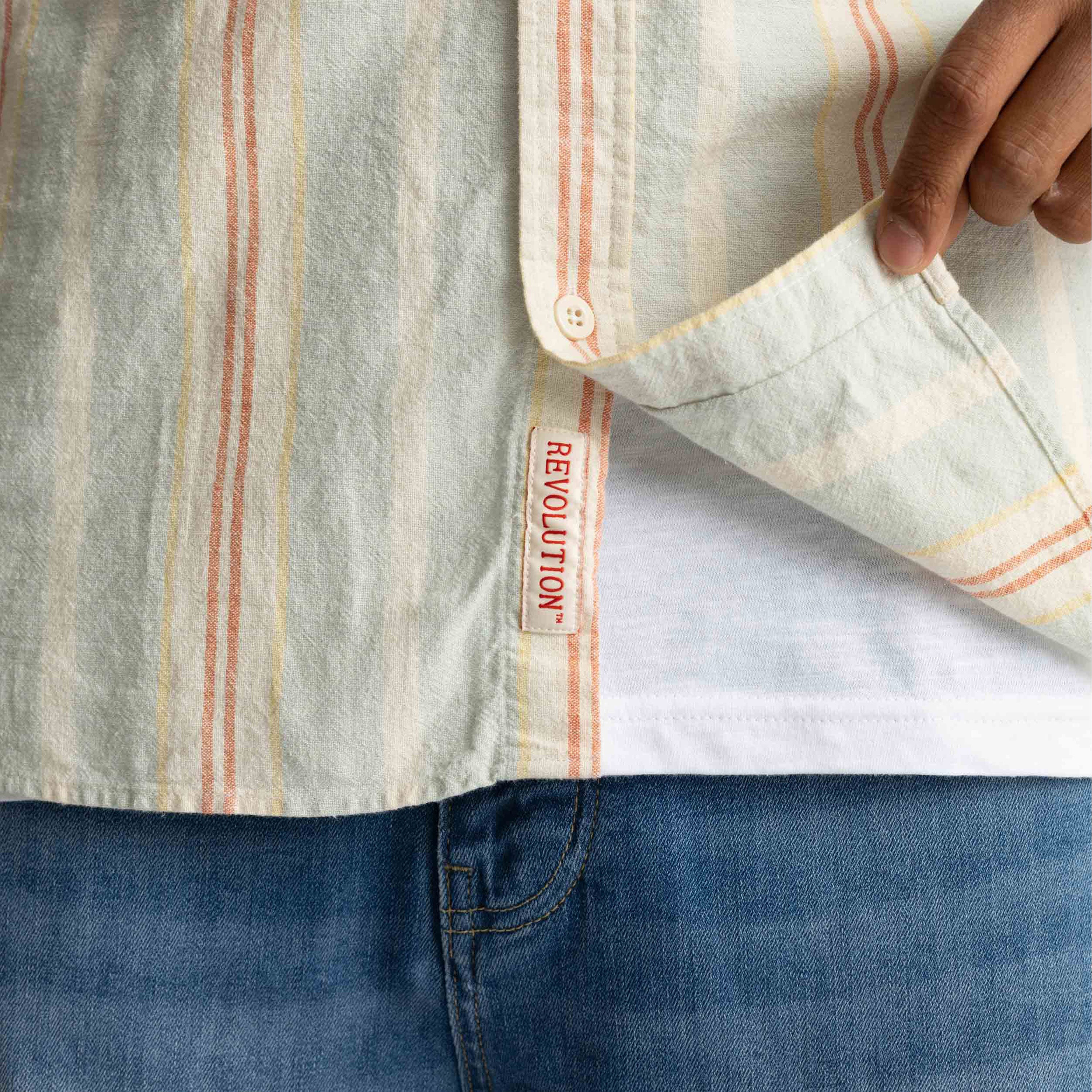 REVOLUTION CASUAL SHIRT LIGHT BLUE - 3935