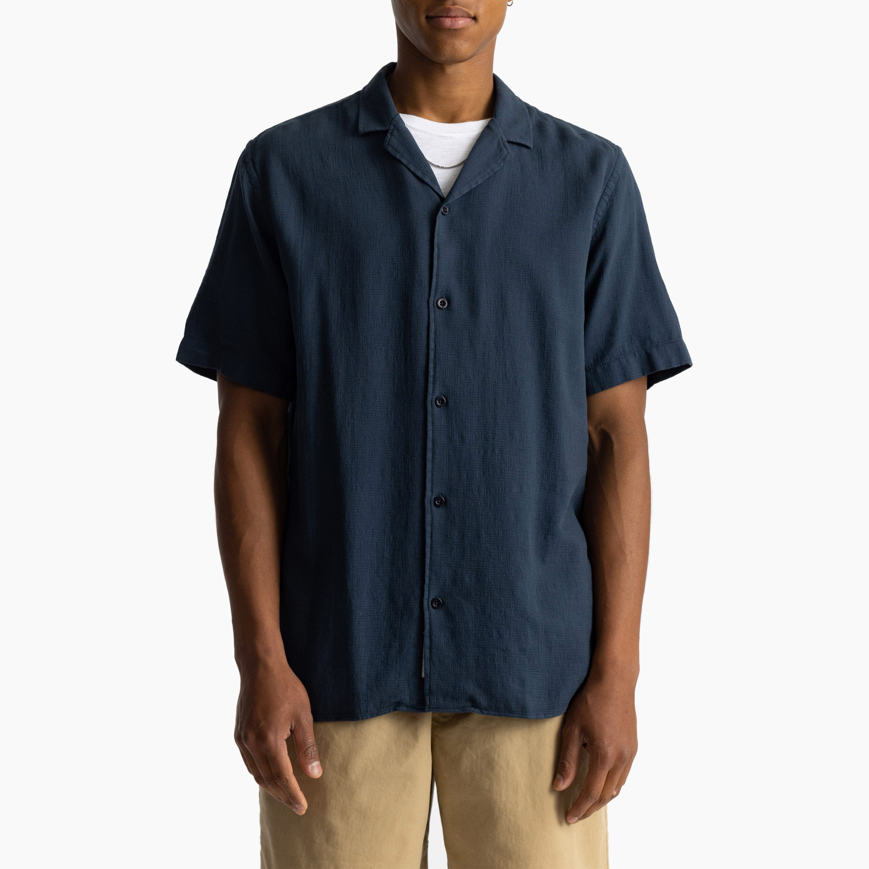 REVOLUTION SS SHIRT DARK NAVY - 3927