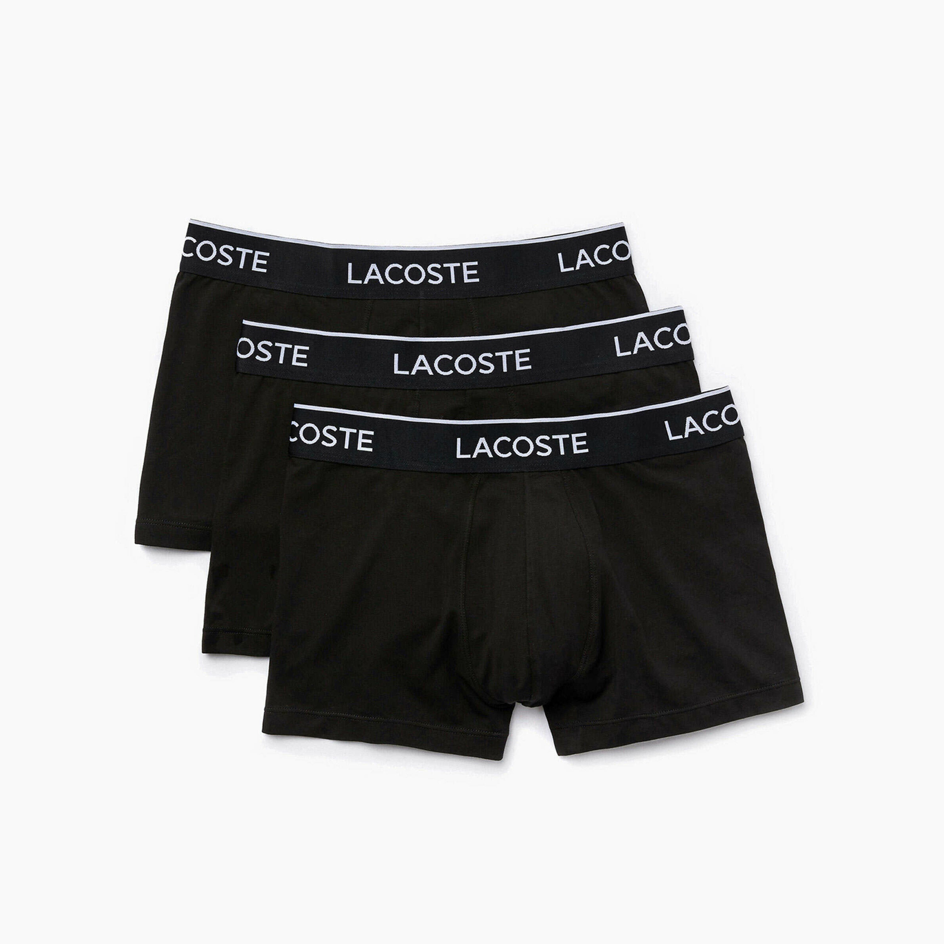 LACOSTE CASUAL 3 PACK BOXER BLACK & WHITE - 5H3389