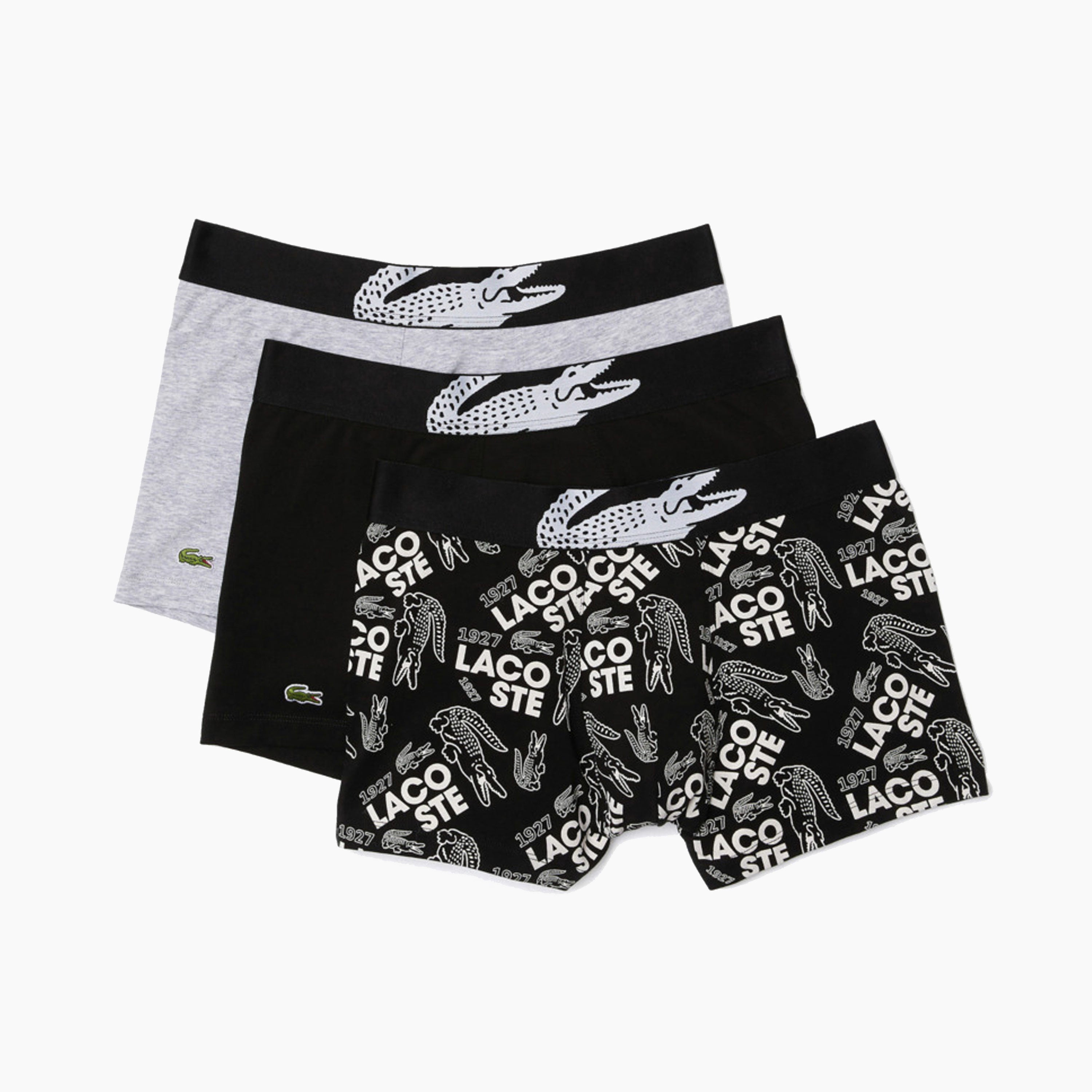 LACOSTE BOXER 3 PACK PRINT CROCO