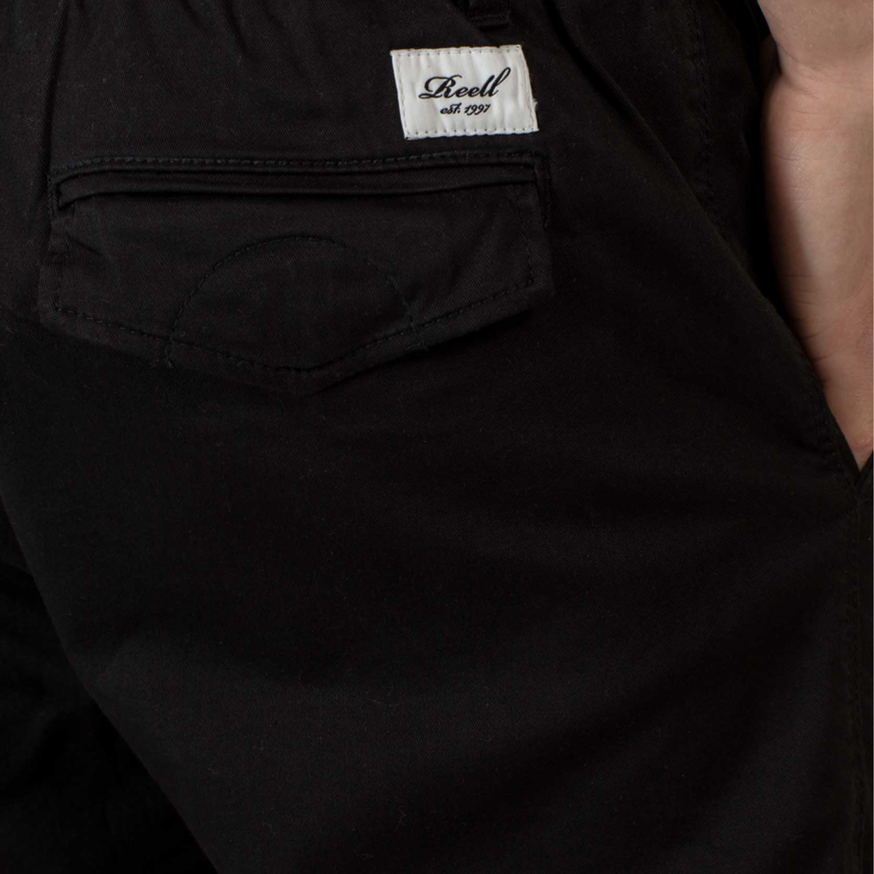 REELL REFLEX RIB PANT BLACK
