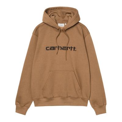 CARHARTT WIP HOODED CARHARTT SWEAT WIP H BROWN / BLACK I030547.3YY