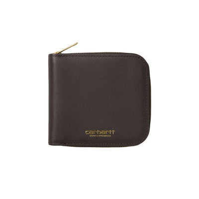 CARHARTT WIP LEATHER WALLET TOBACCO / GOLD I037006.00W