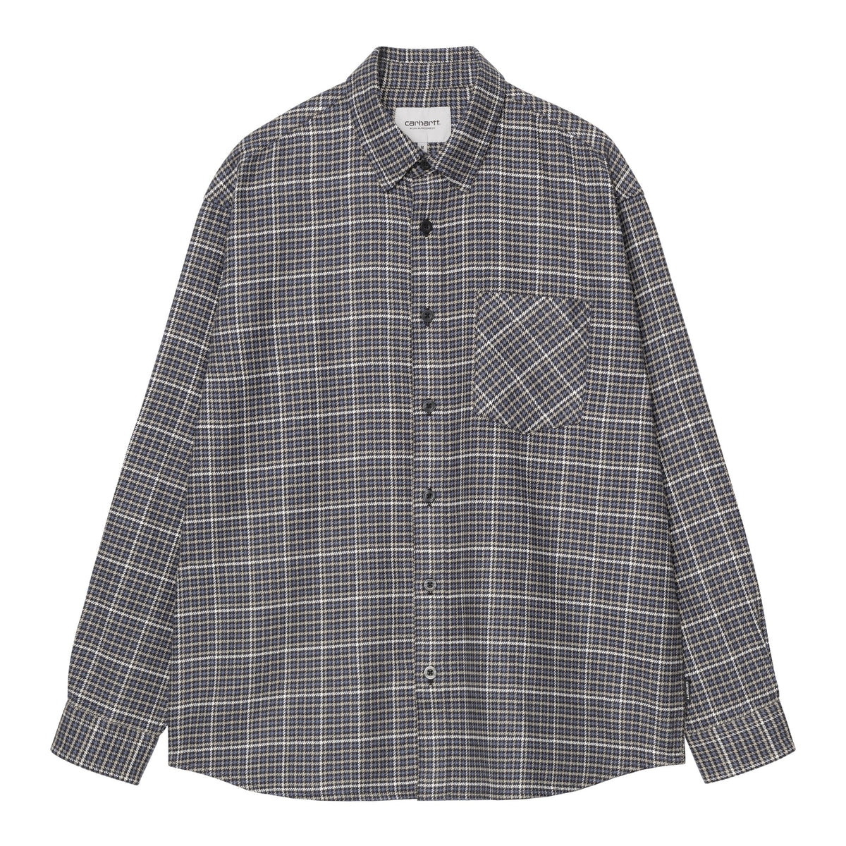 CARHARTT WIP L/S TODRICK SHIRT TODRICK HOUNDSTOOTH ICESHELL I037134.3VW