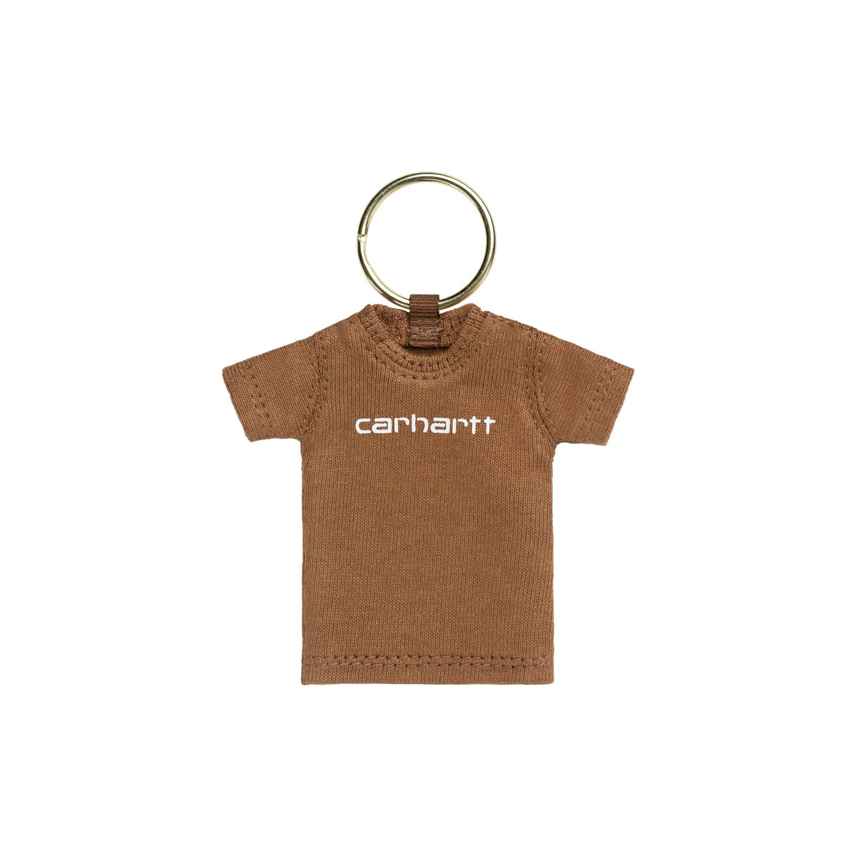 CARHARTT WIP MINI SCRIPT T-SHIRT KEYCHAIN HAMILTON BROWN I037324.HZ
