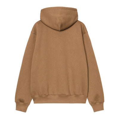 CARHARTT WIP HOODED CARHARTT SWEAT WIP H BROWN / BLACK I030547.3YY